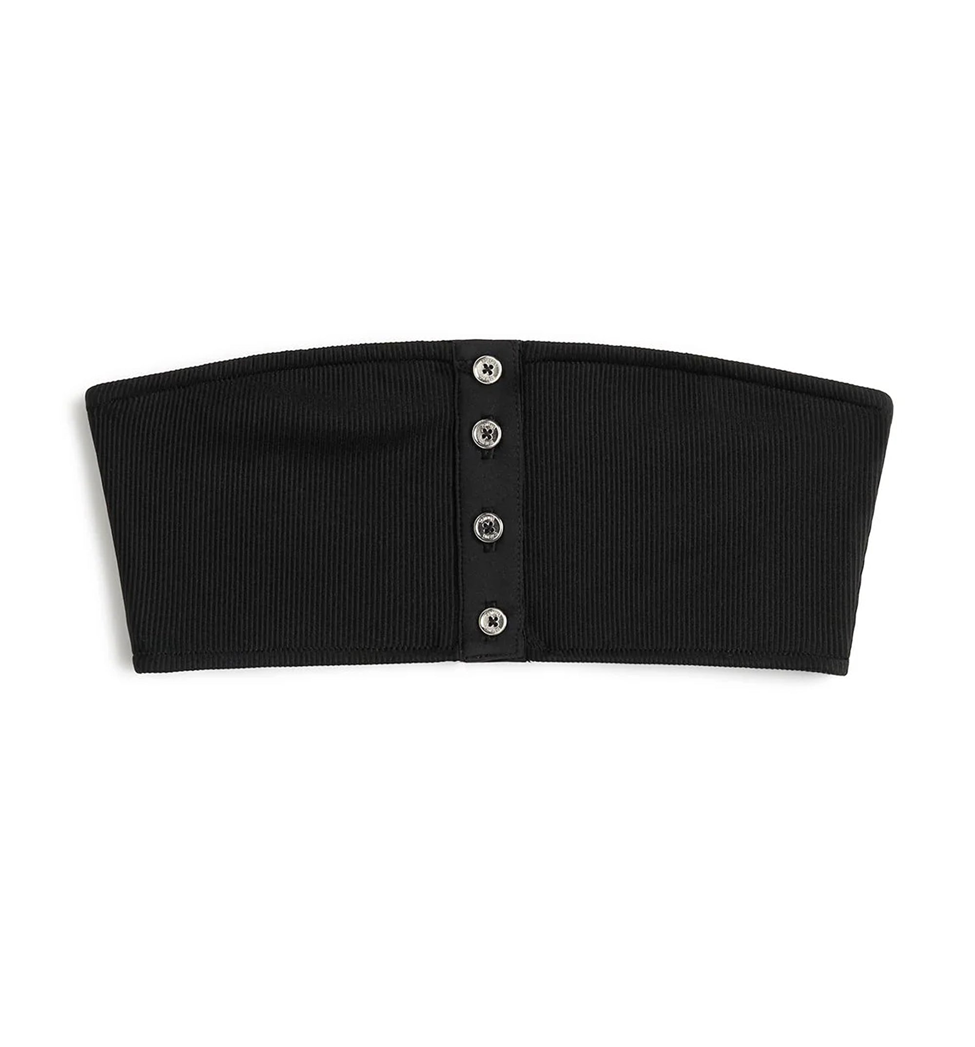 Ribbed Bandeau Bikini Top