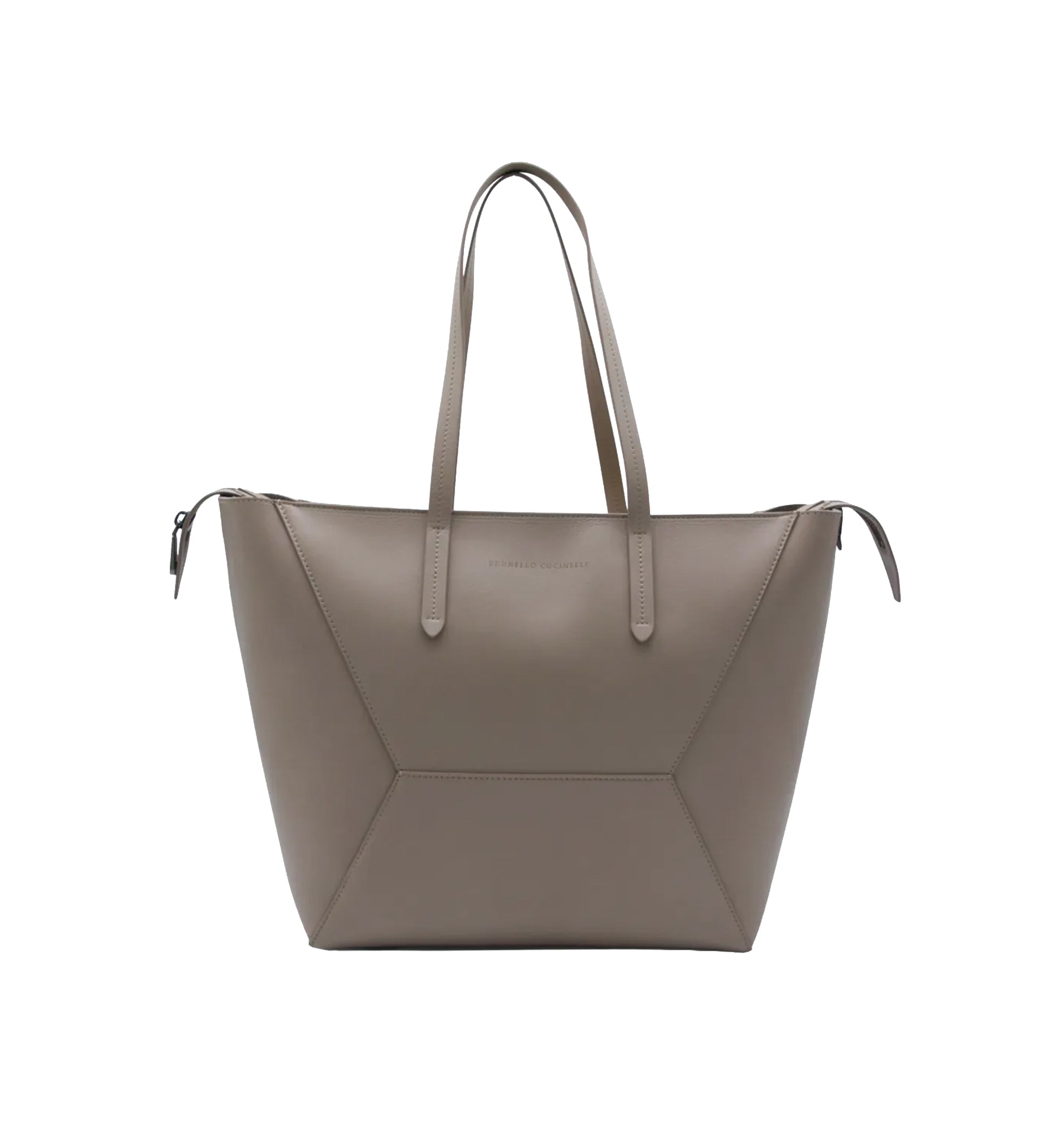 Zip-fastening tote bag