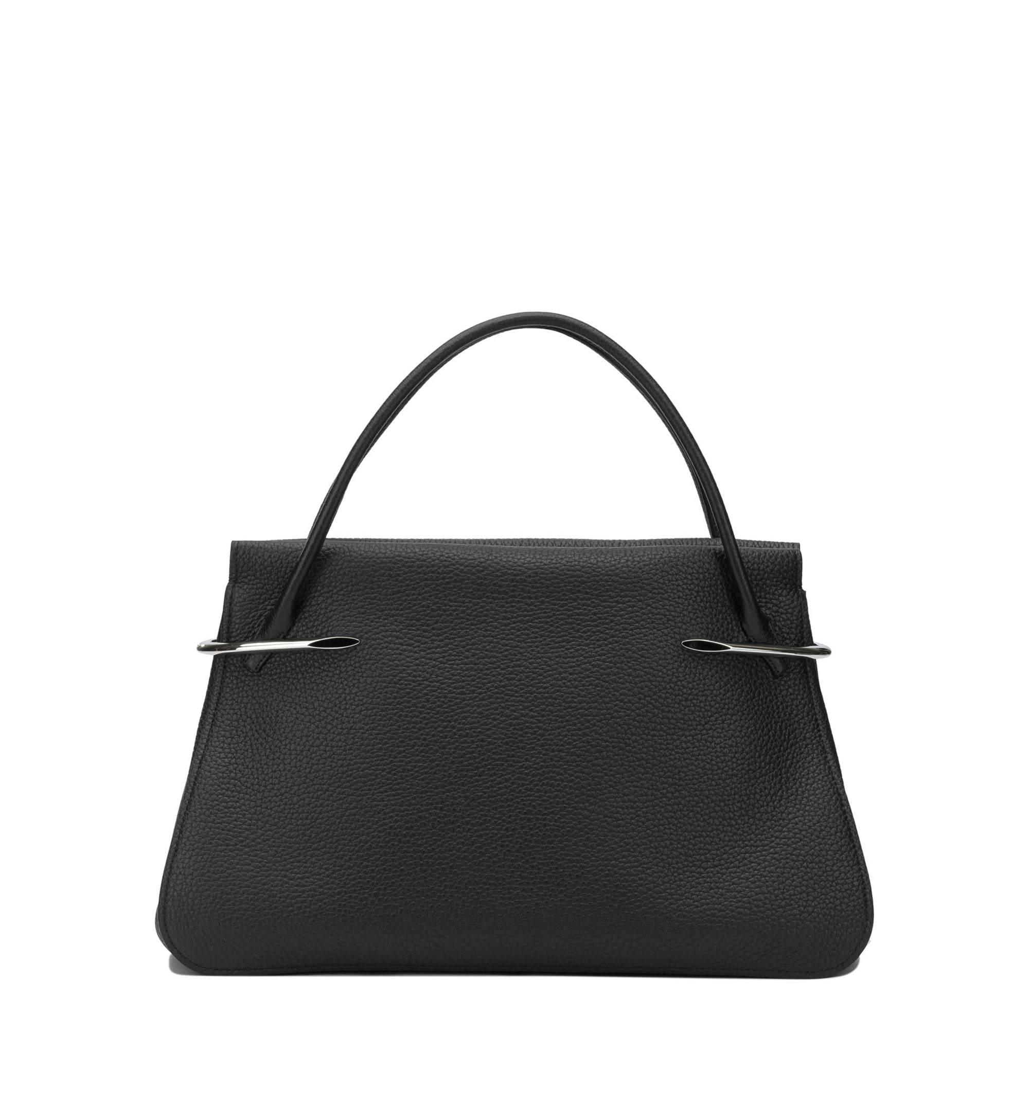 Large Pinch Bag In Grained Leather