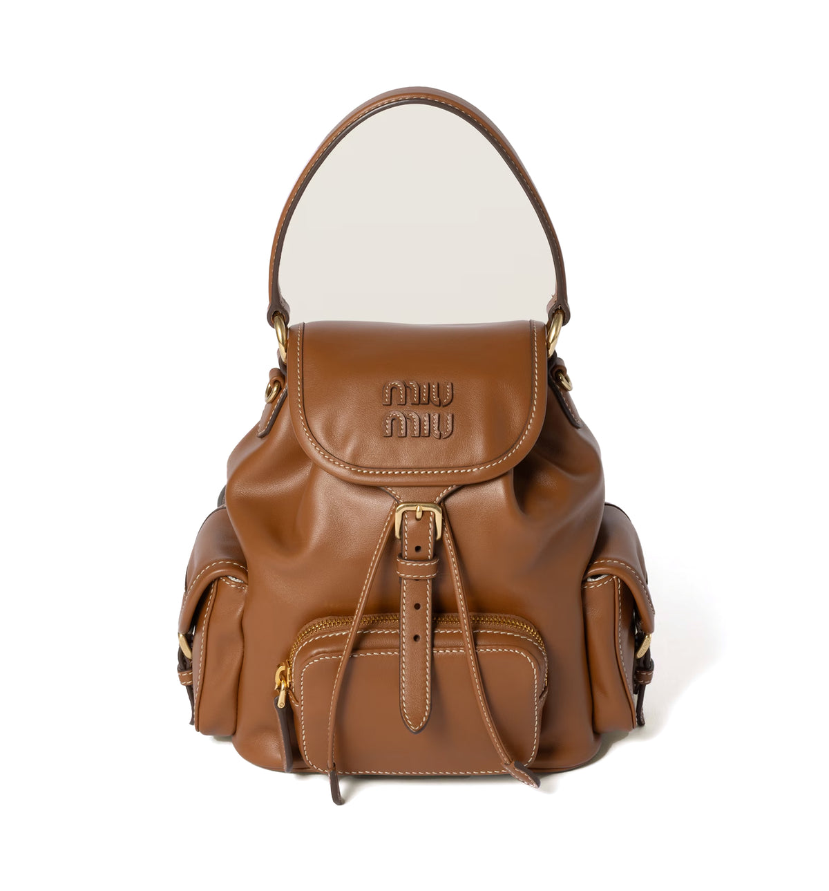Leather backpack