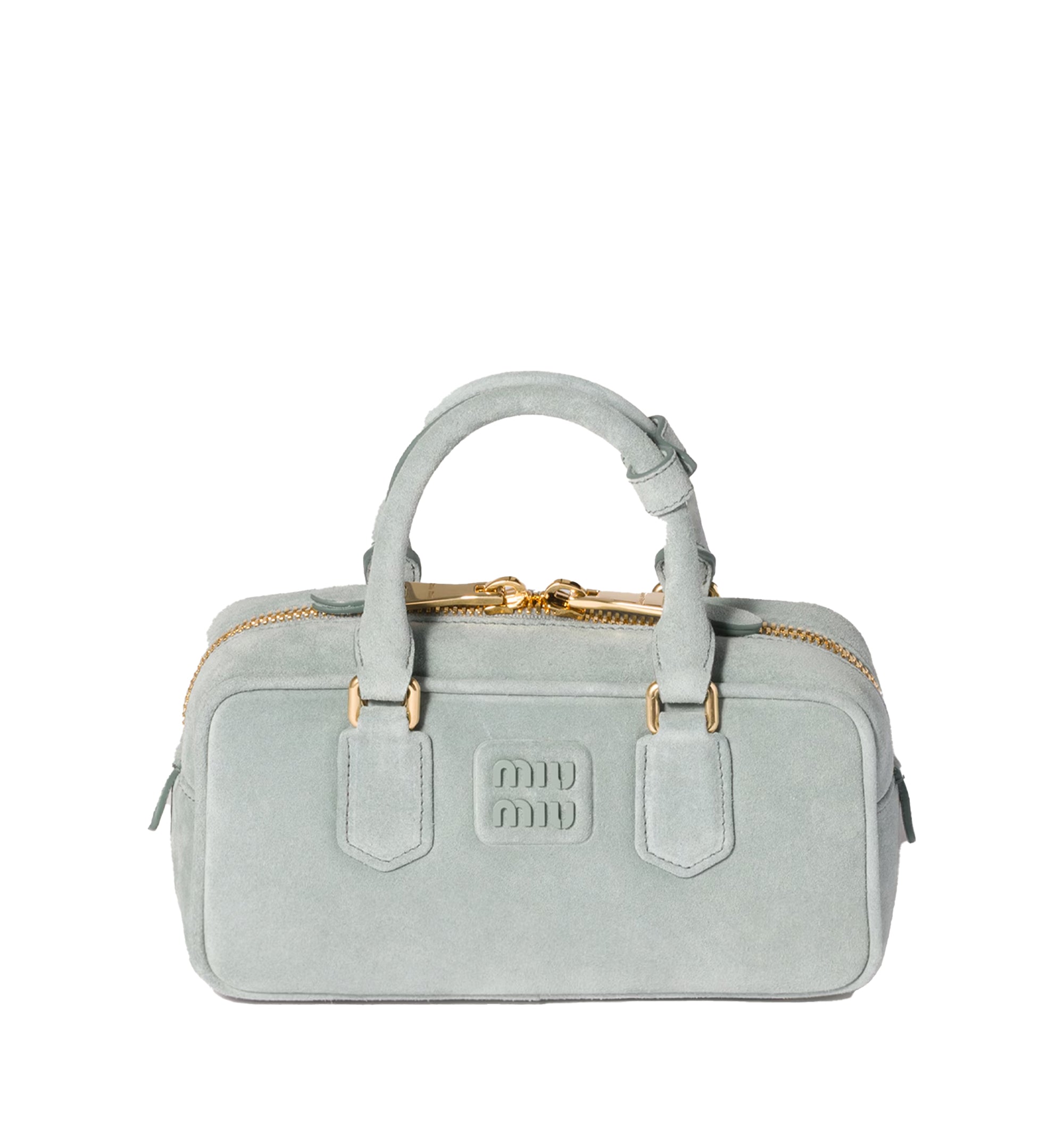 Arcadie Padded Suede Top-handle Bag