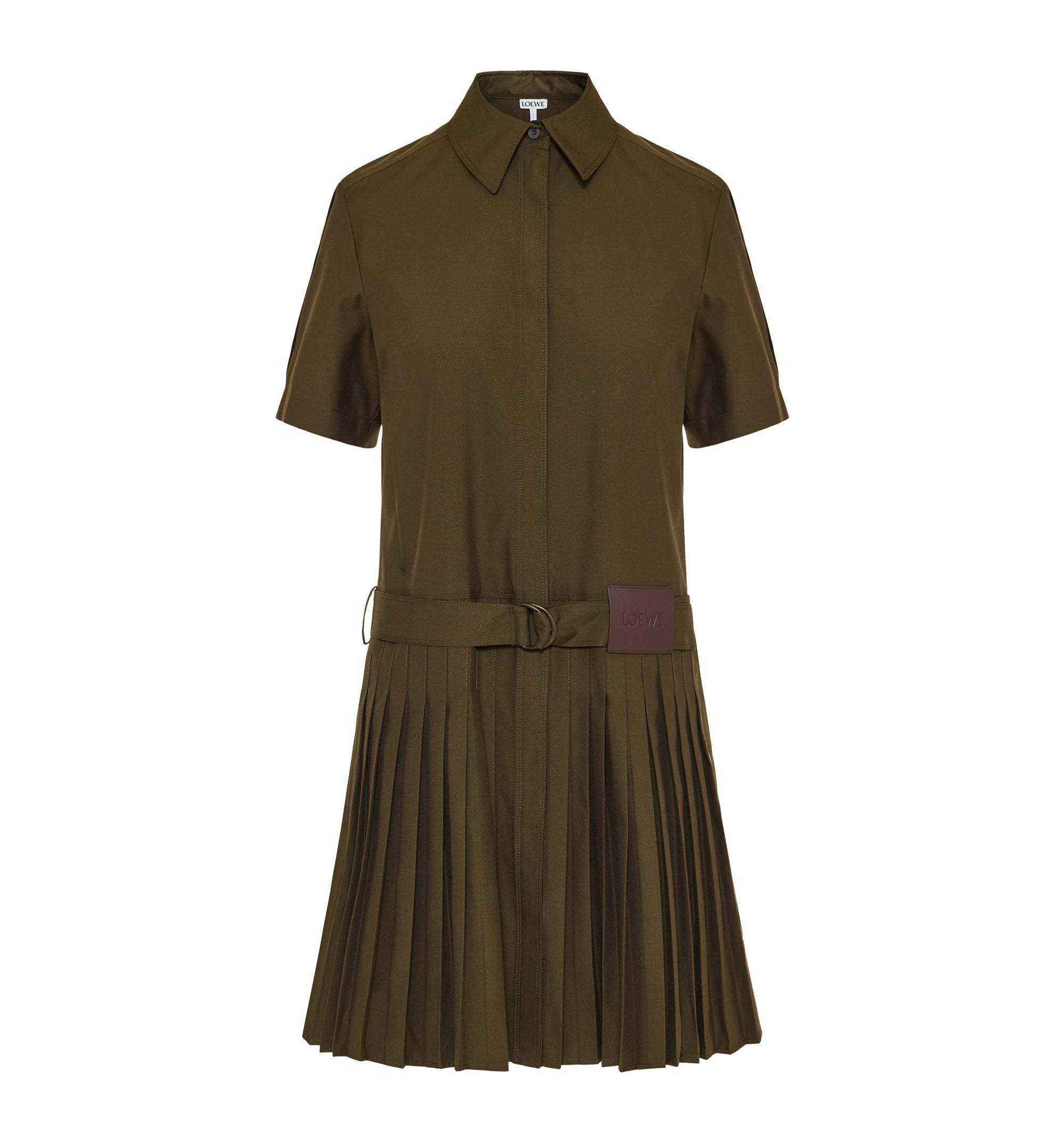 Pleated Dress In Cotton Blend