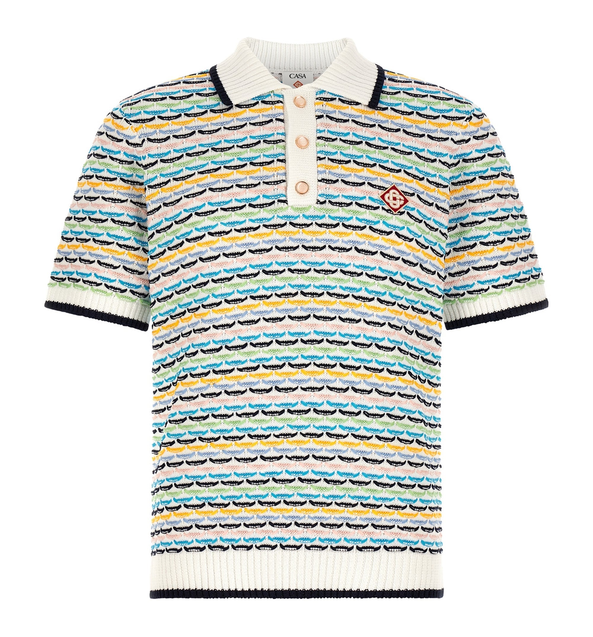 'Tuck Stitch' polo shirt