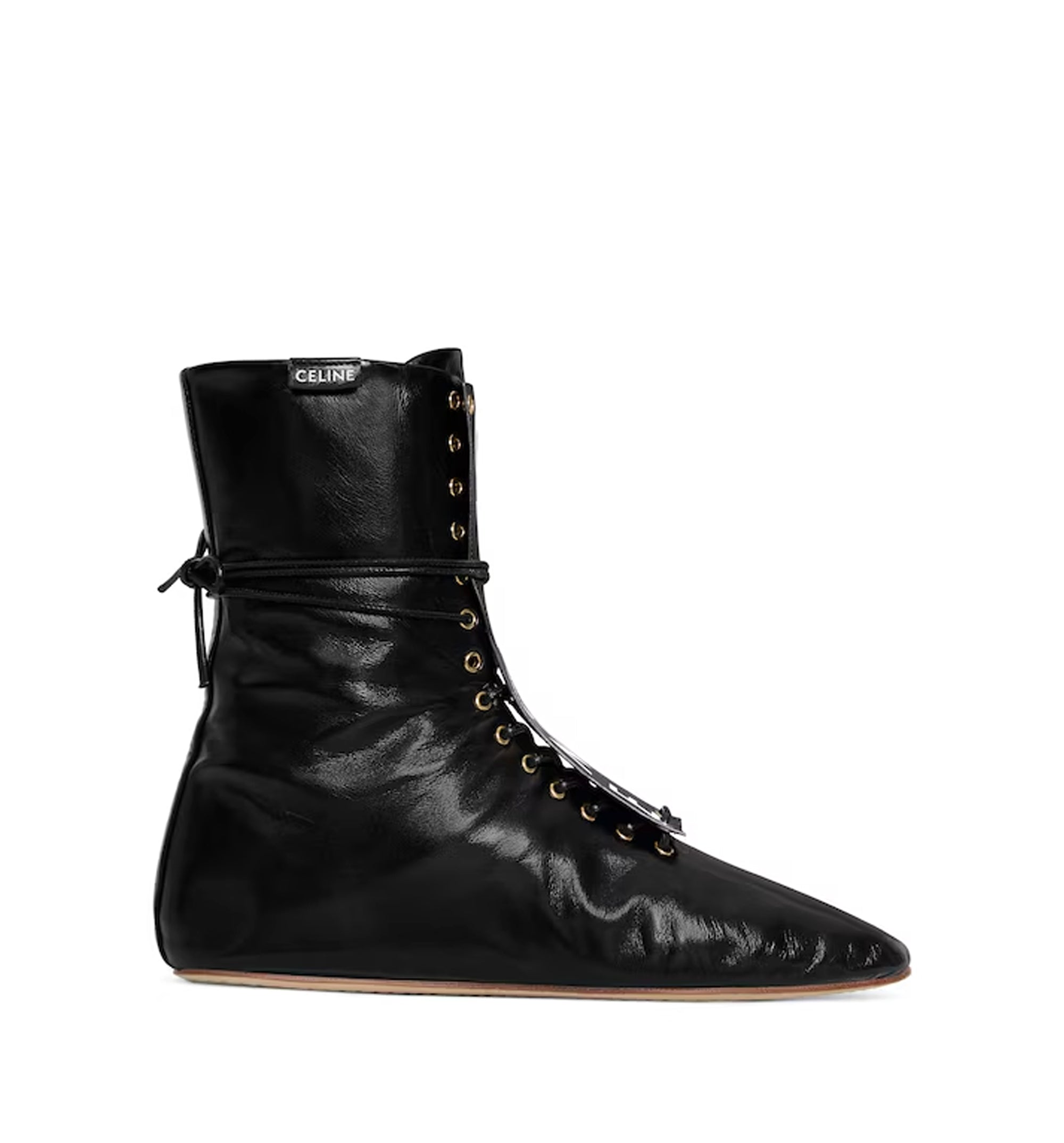 Ballet High - Lace-Up Boot in Lambskin