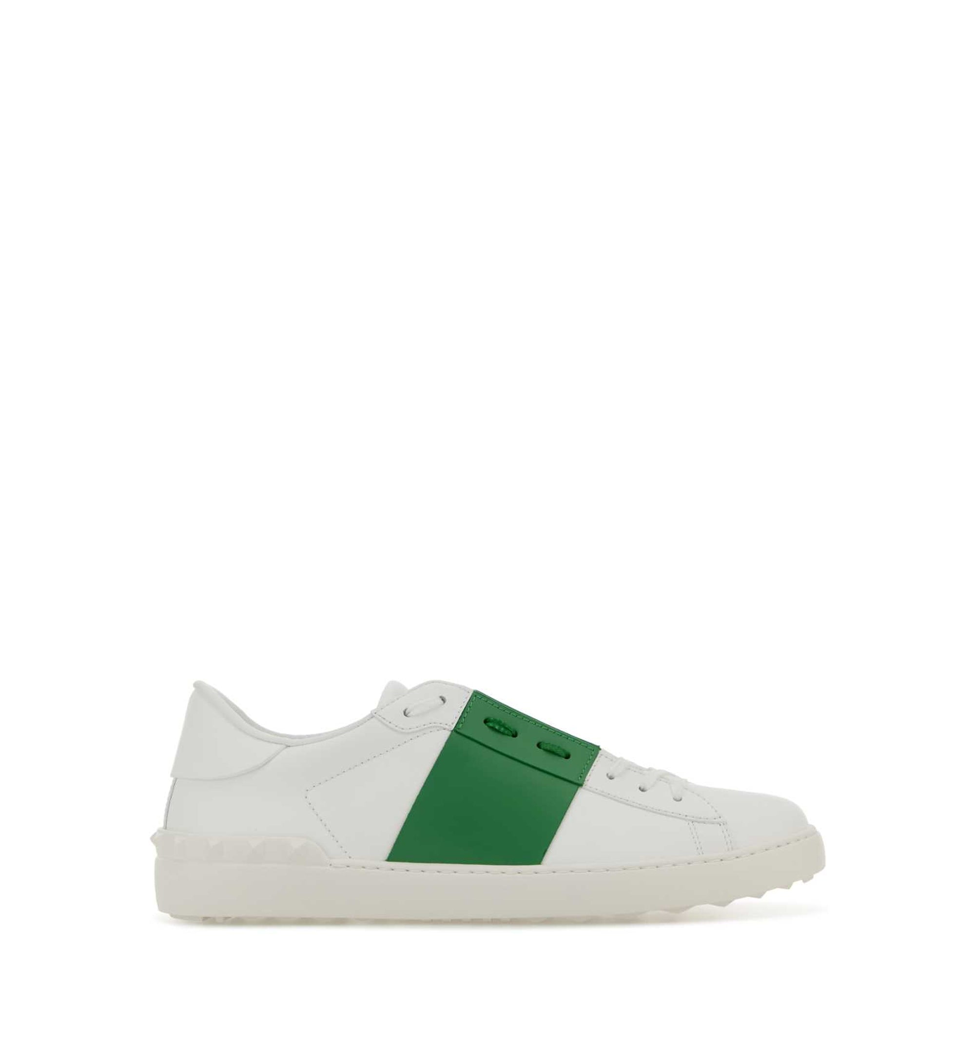 Open Leather Sneakers