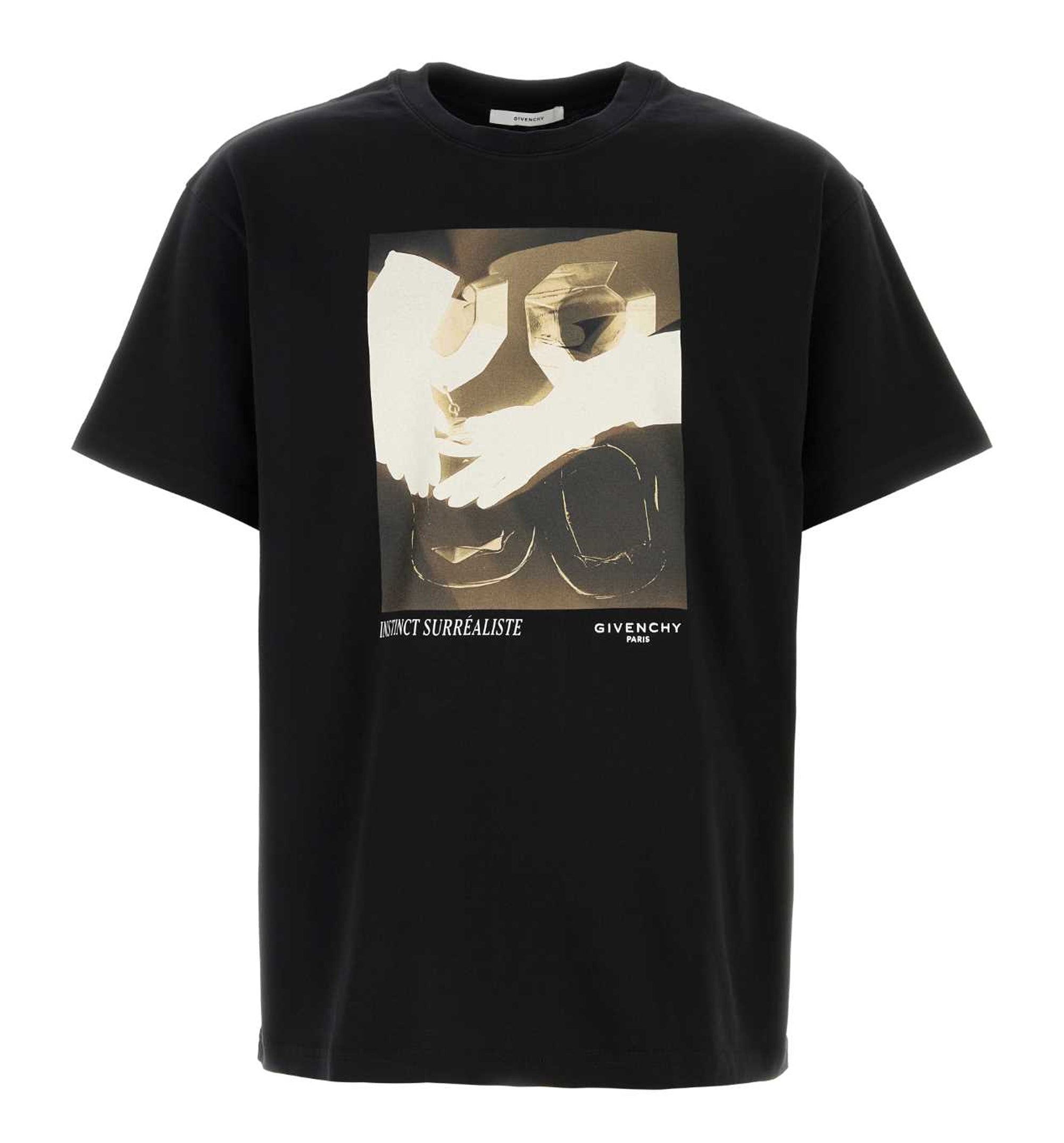 T-shirt in Cotton with Surrealism Print