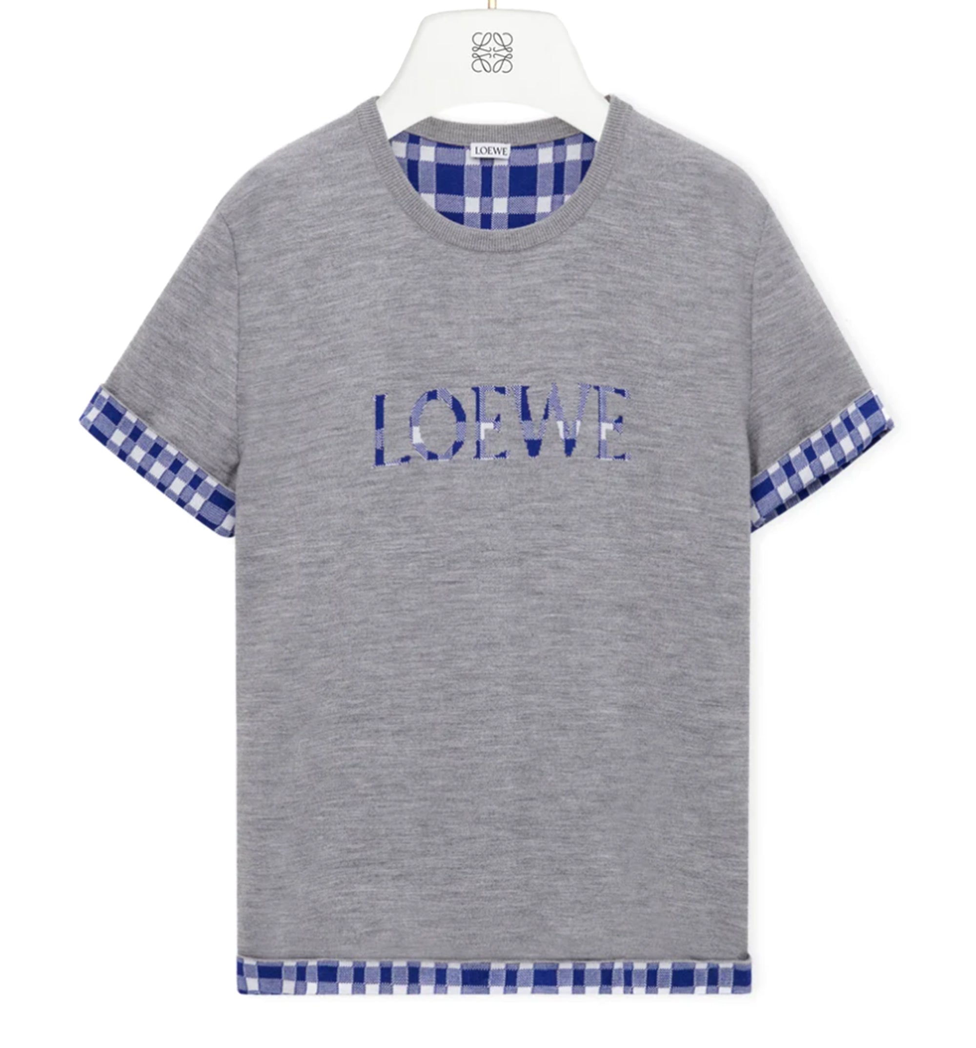 Top in wool and cotton