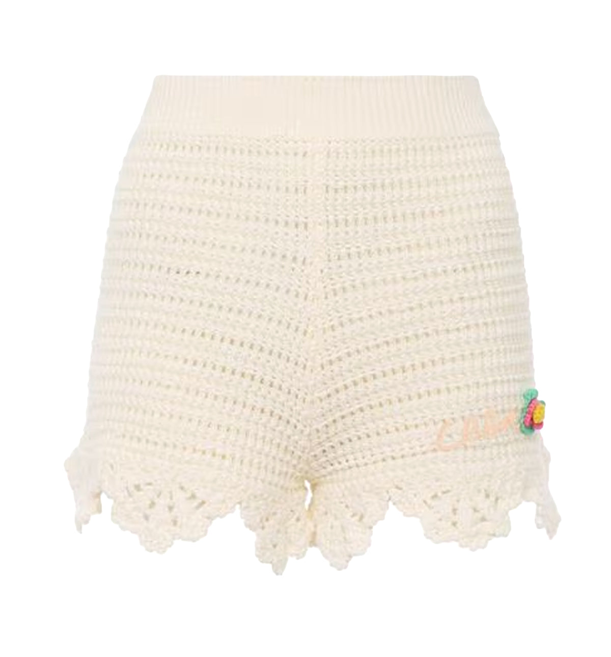 High-waisted logo mini shorts