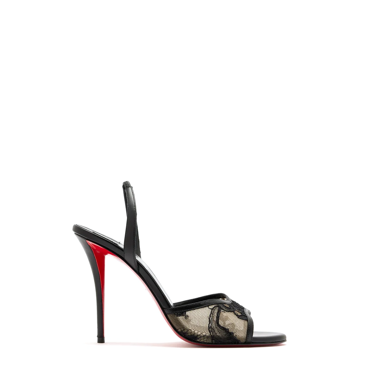 Miss Z Lace Sling sandals in mesh and leather