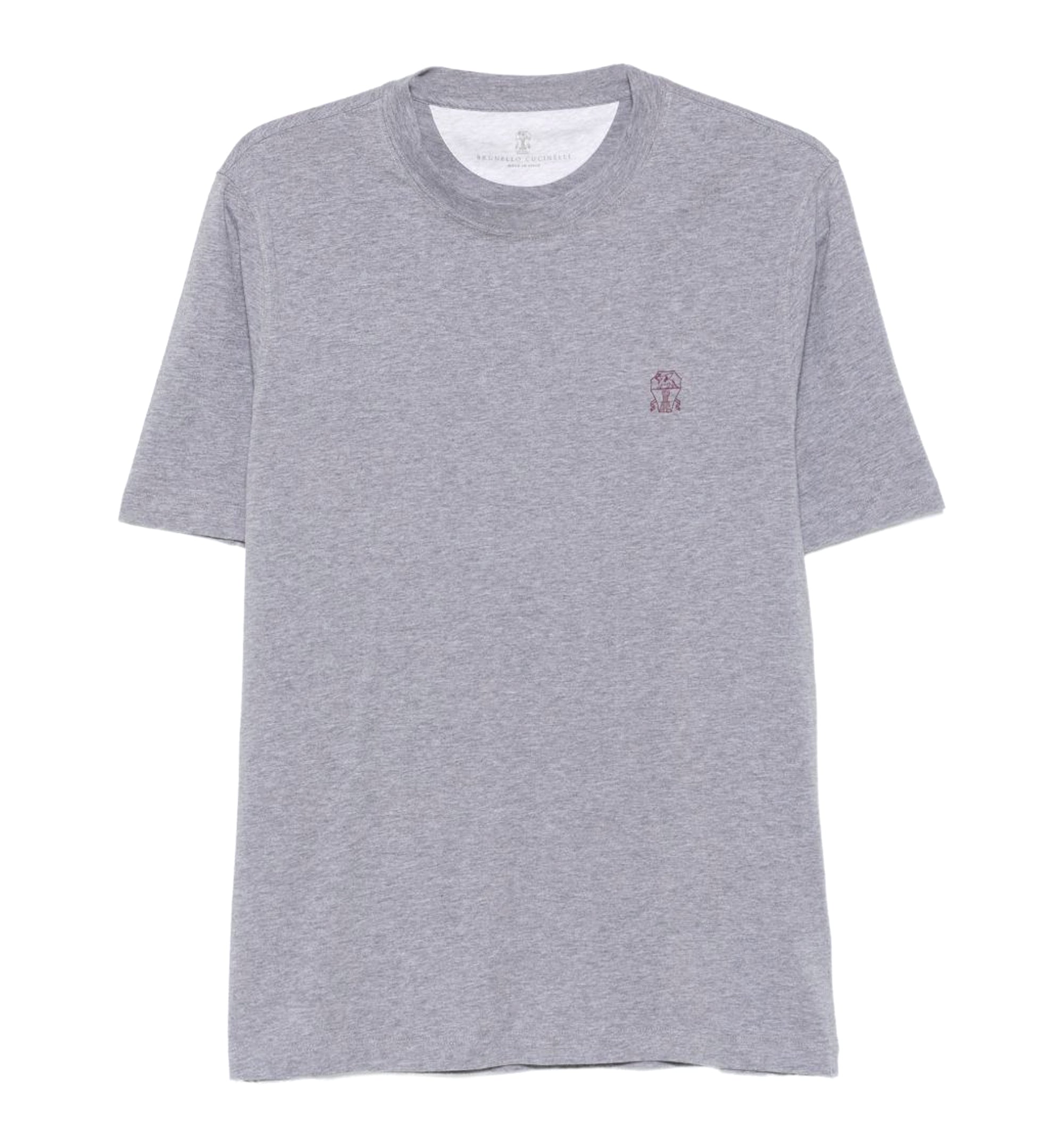 Cotton jersey crew neck T-shirt with logo