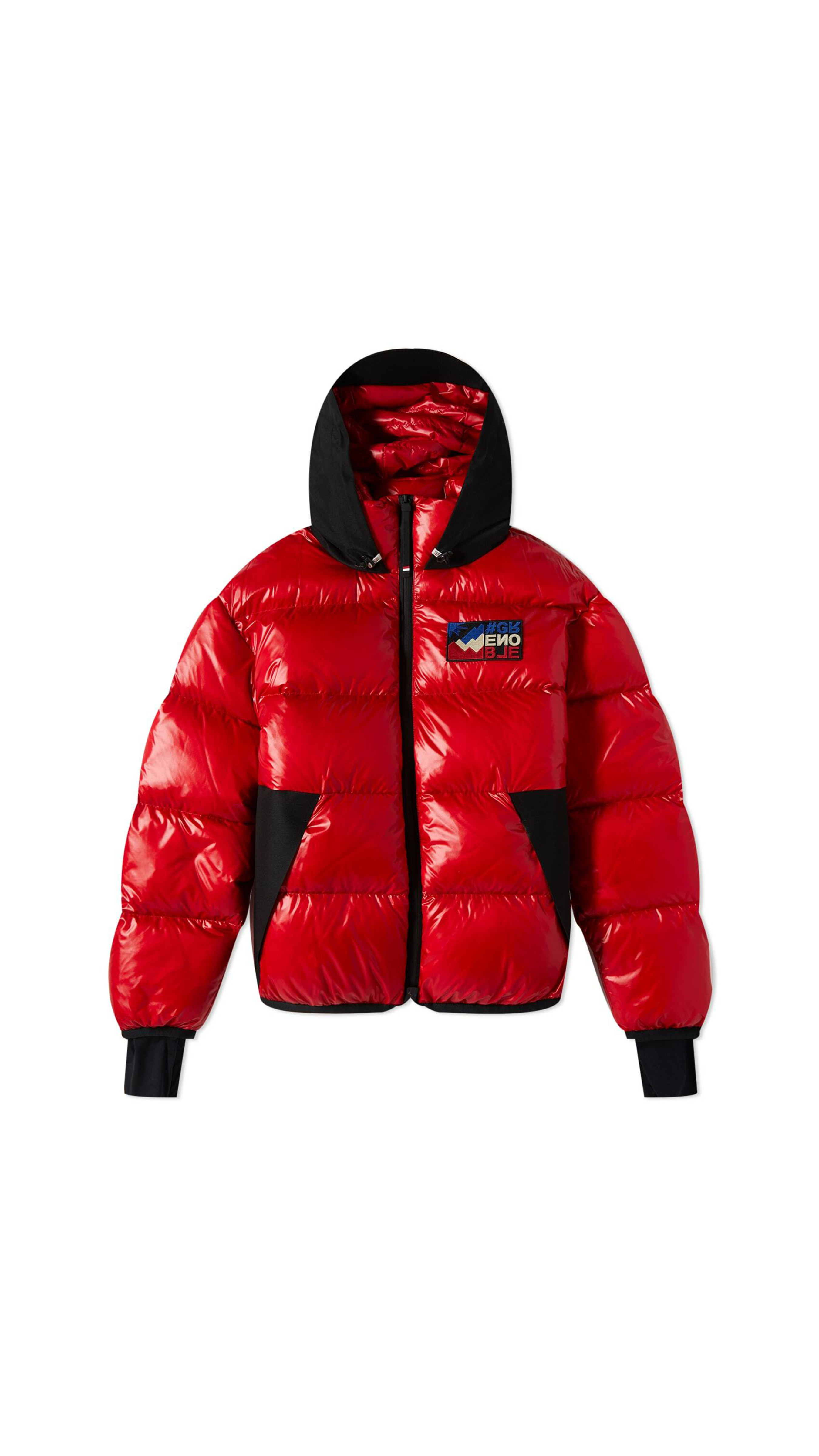 Marcassin Short Down Jacket - Red/Black