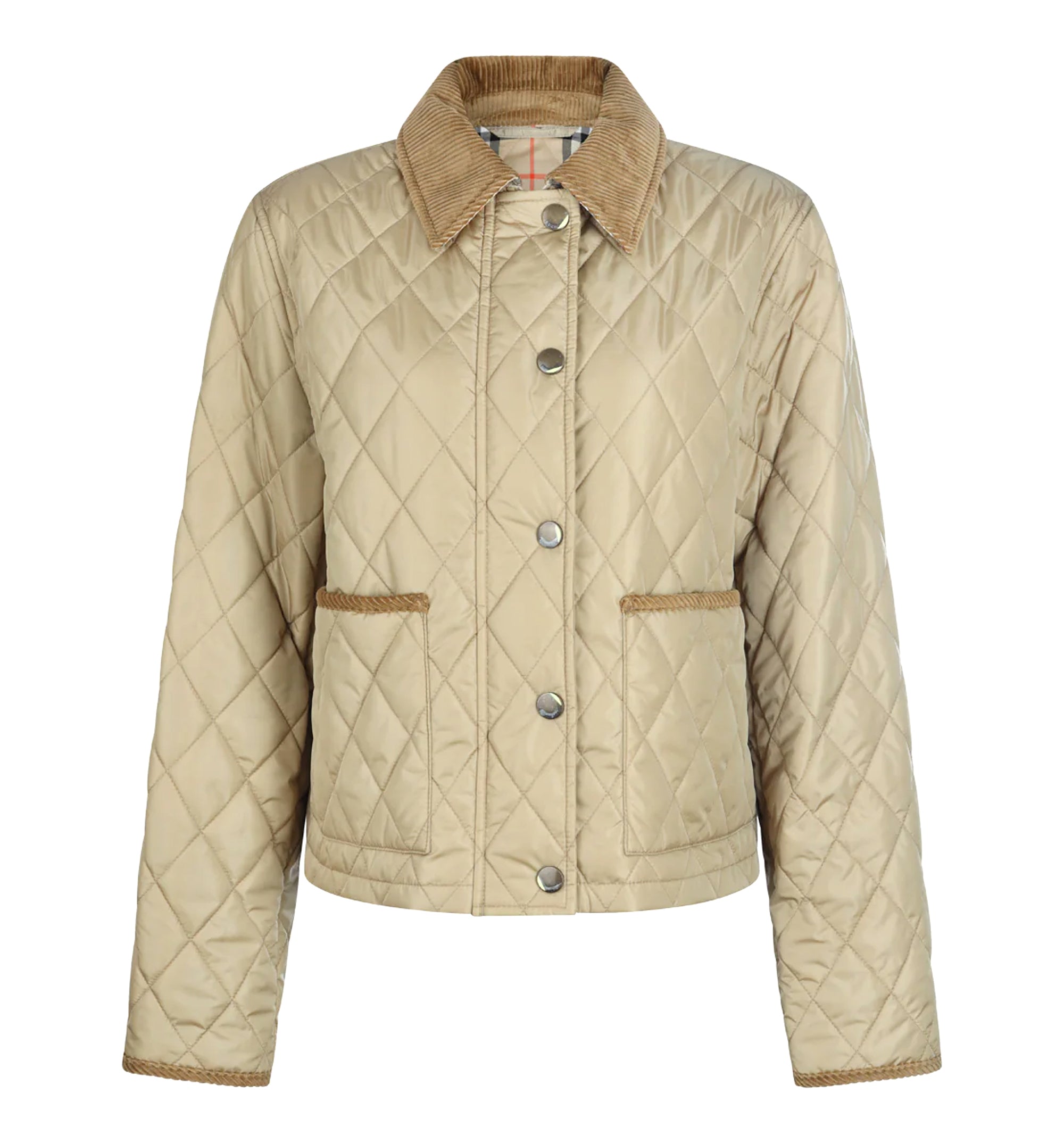 Cropped Quilted Nylon Jacket