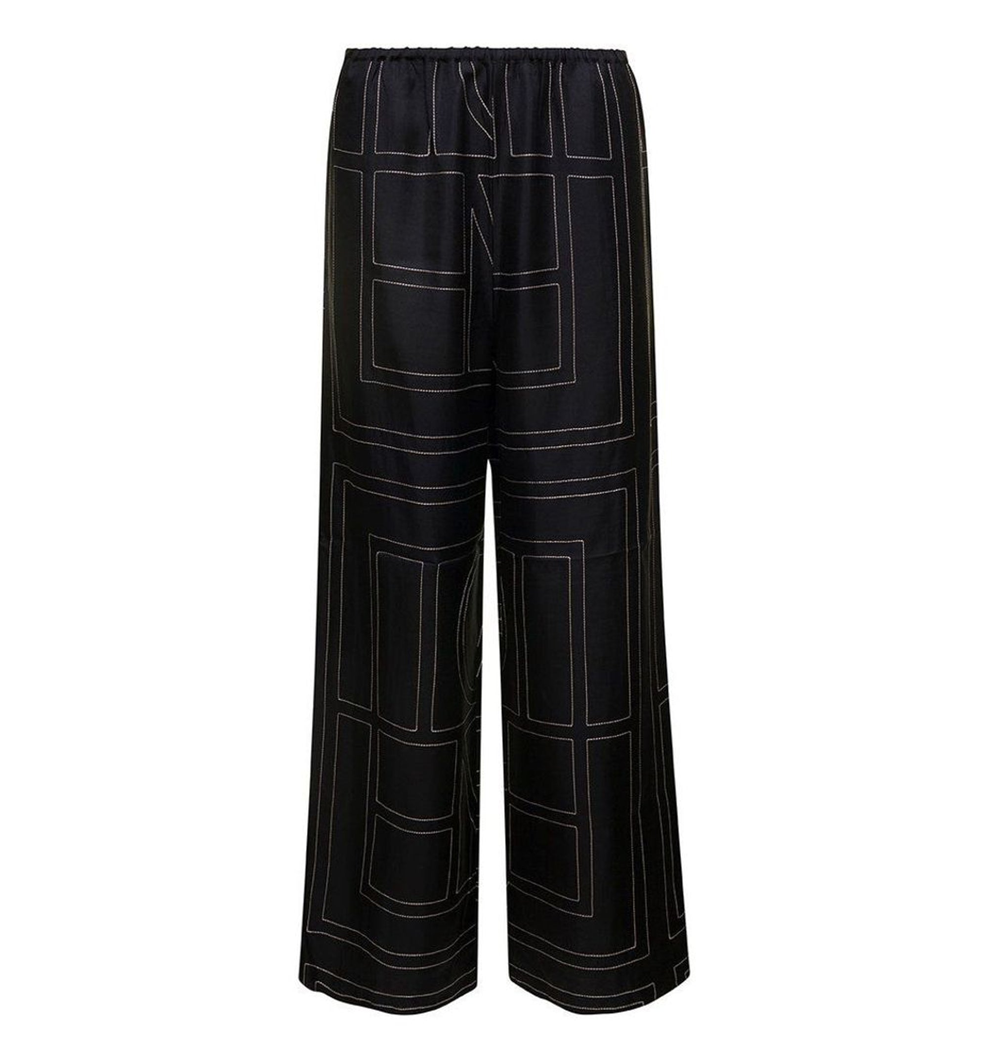 Monogram Silk PJ Pants