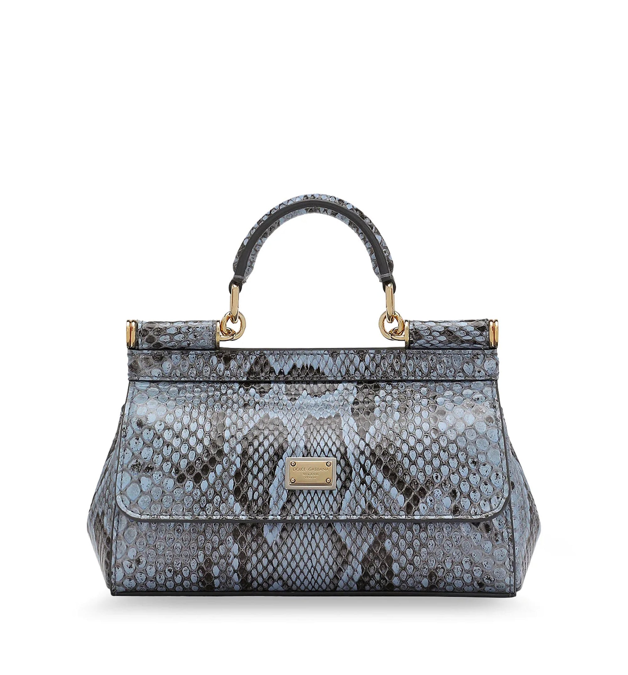 Sicily Shiny Python Mini Handbag