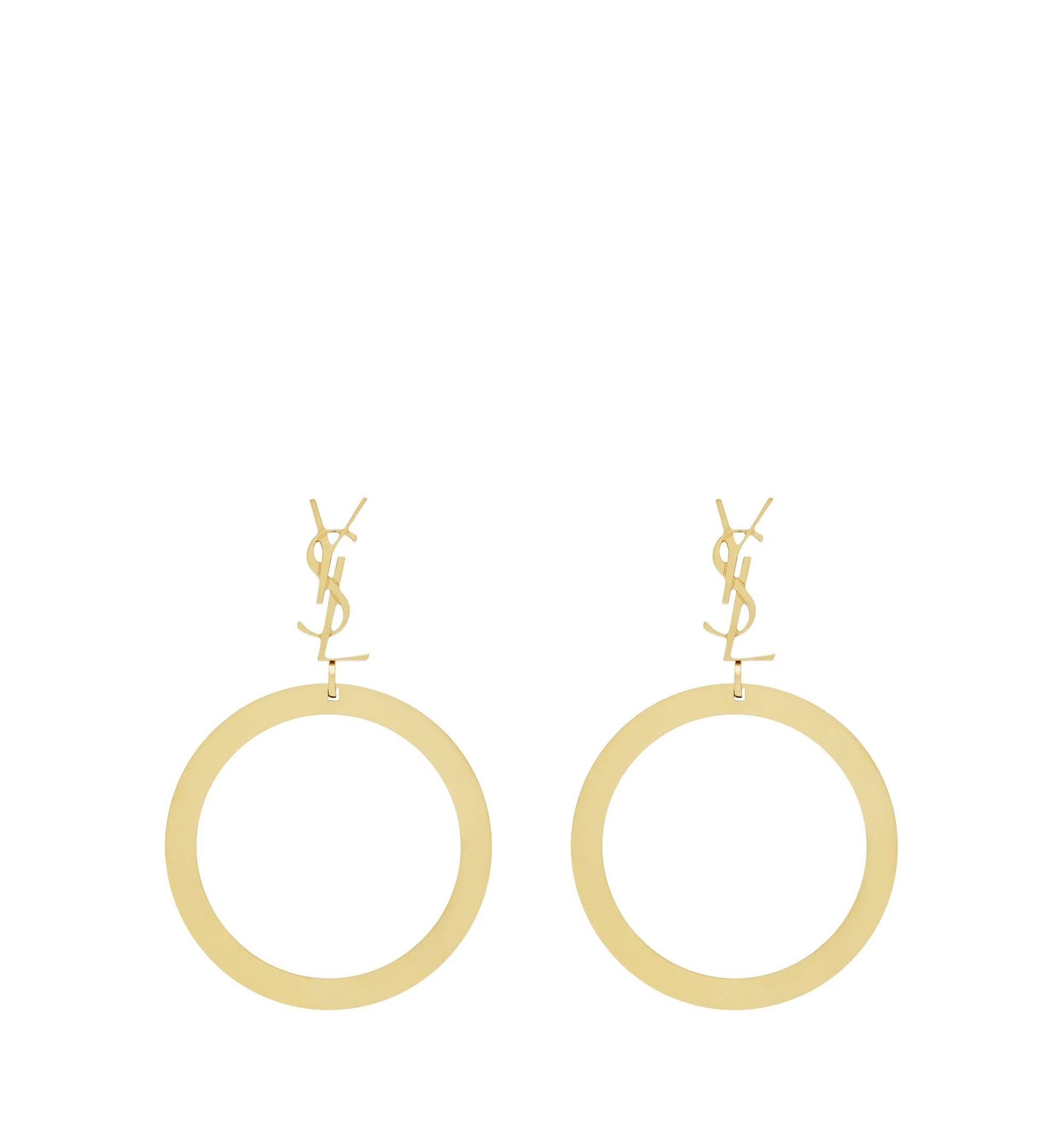 Cassandre Pendant Hoop Earrings In Metal