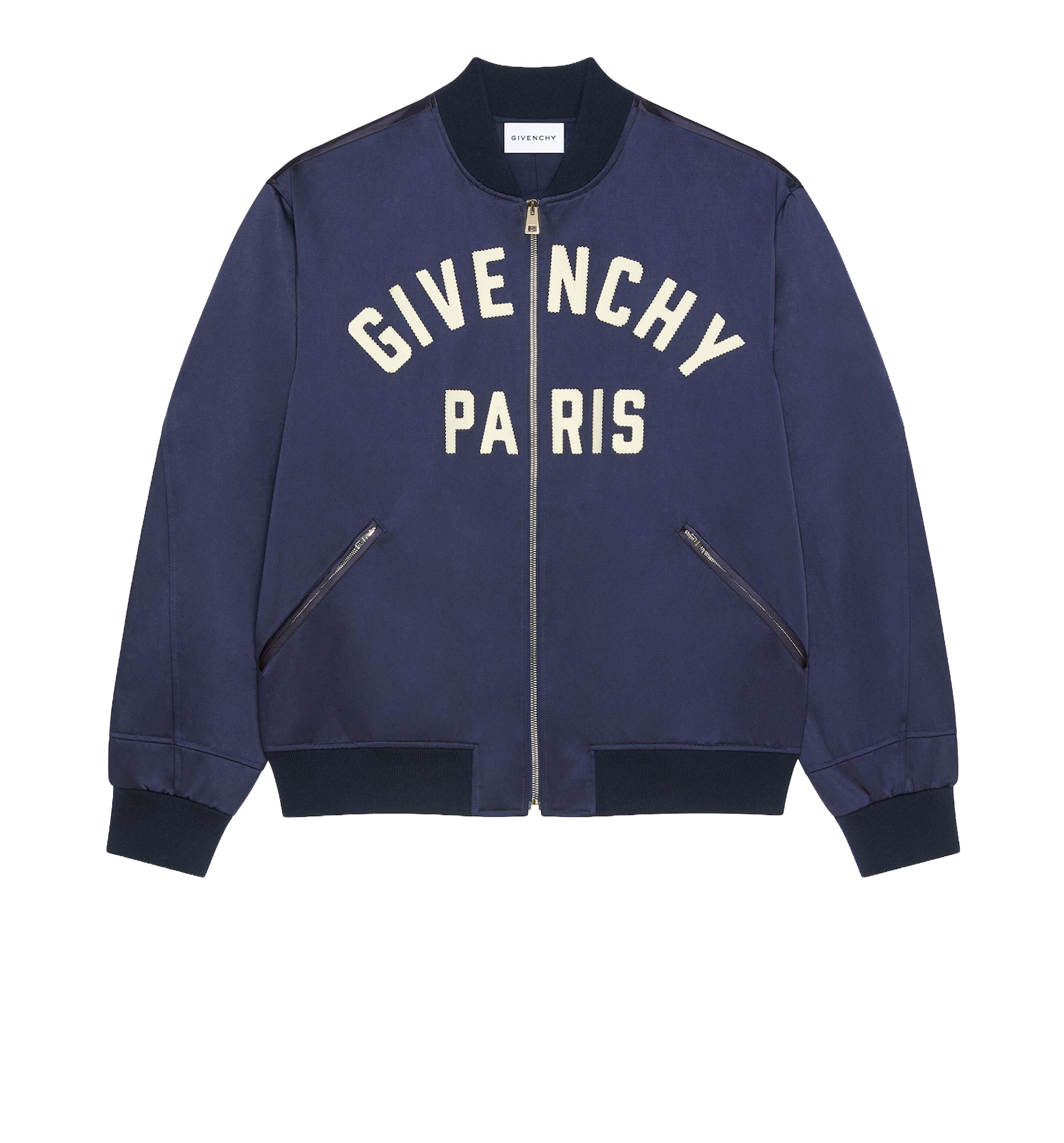 Couture Seam Bomber In Satin Embroidered Givenchy Paris