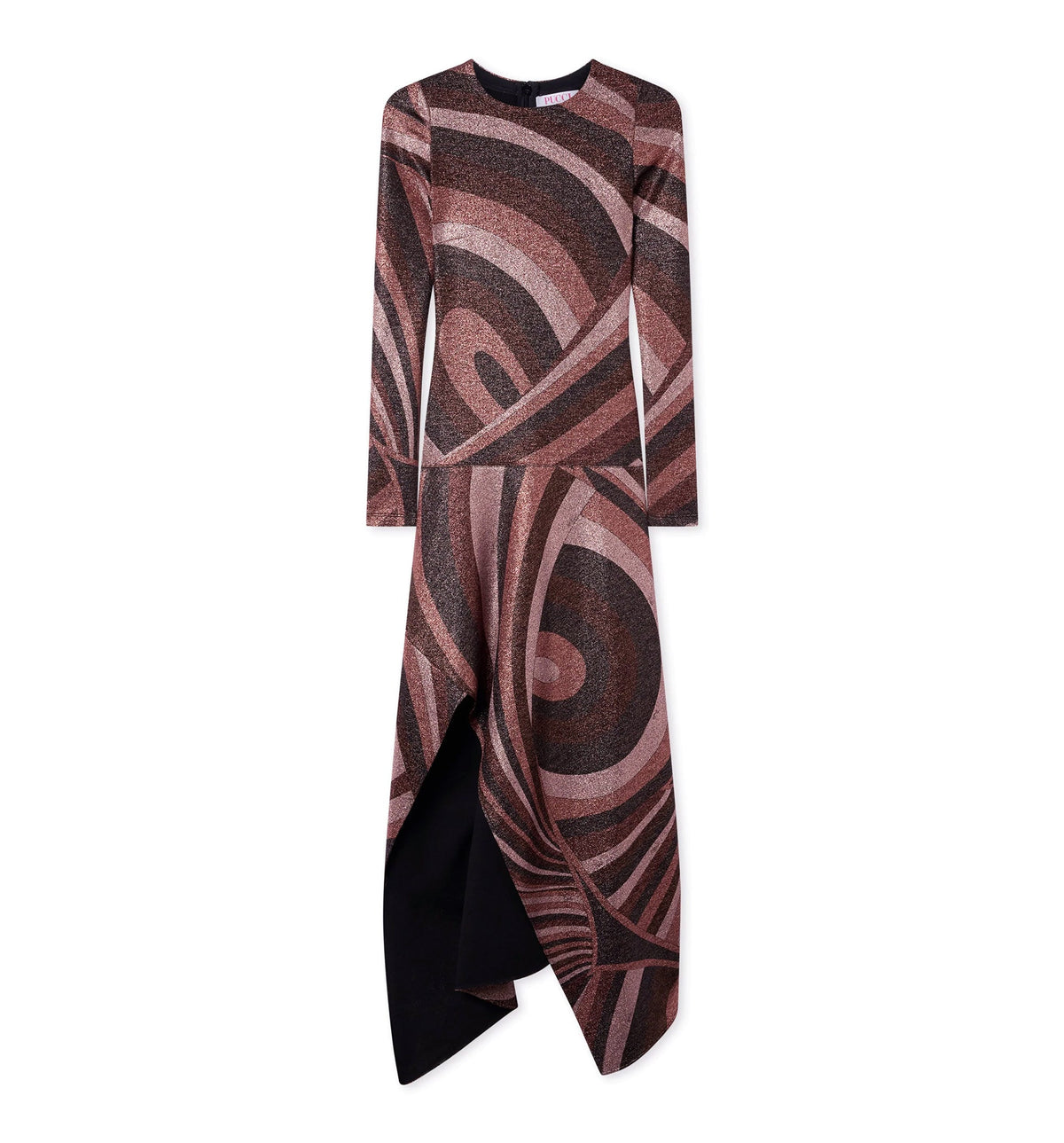 Iride Print Lurex Jersey Dress