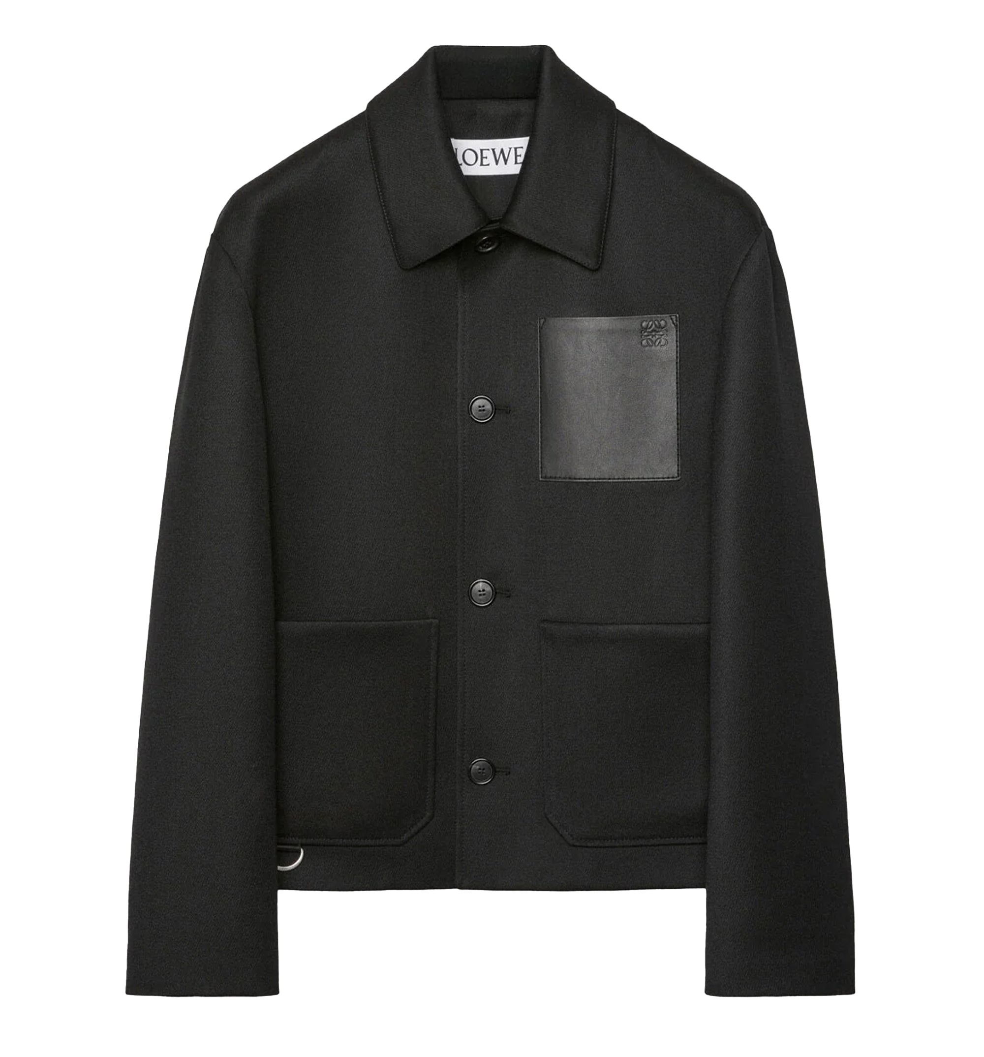 Workwear Jacket In Wool And Cashmere