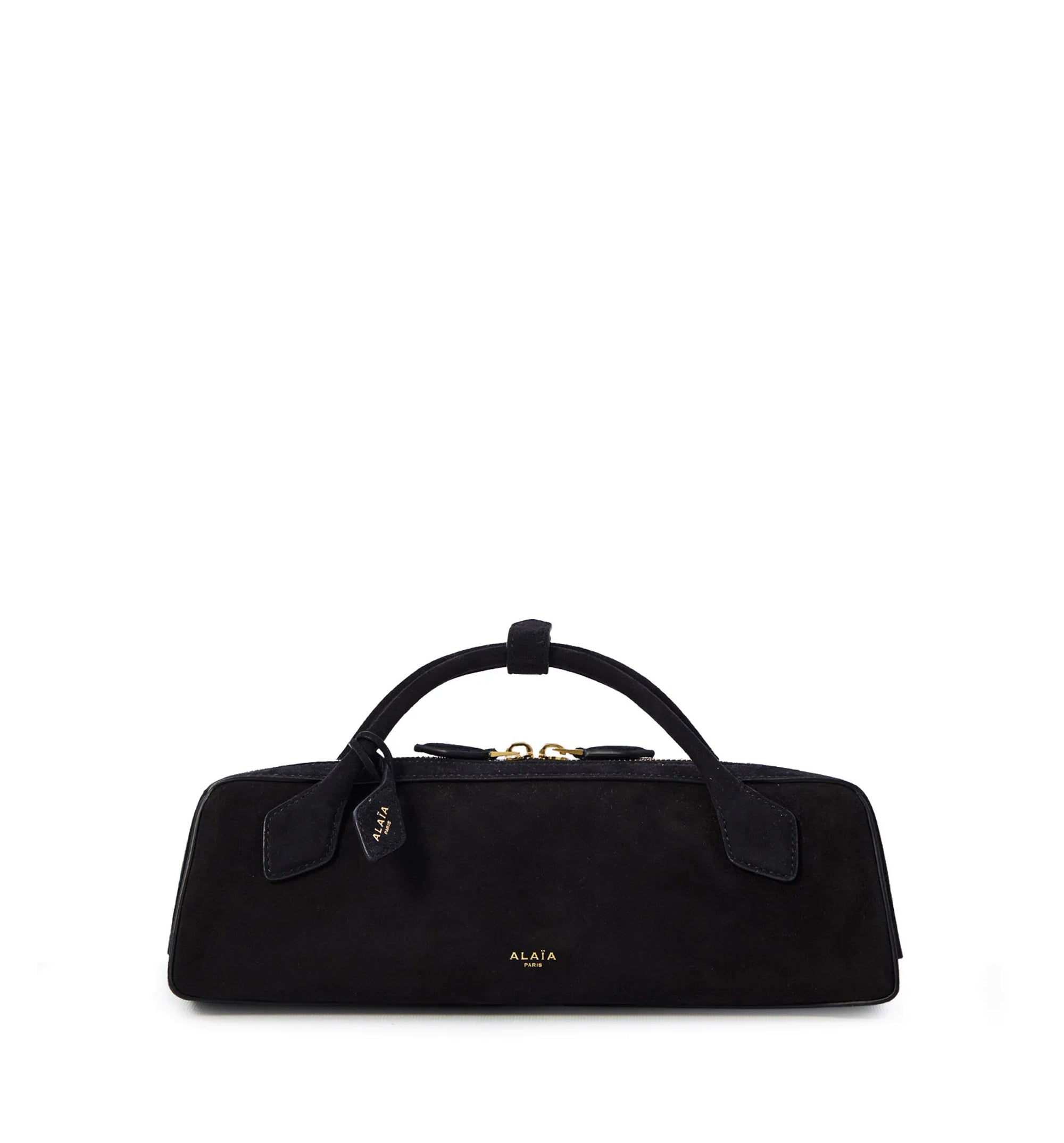 Le Teckel Small Suede Shoulder Bag