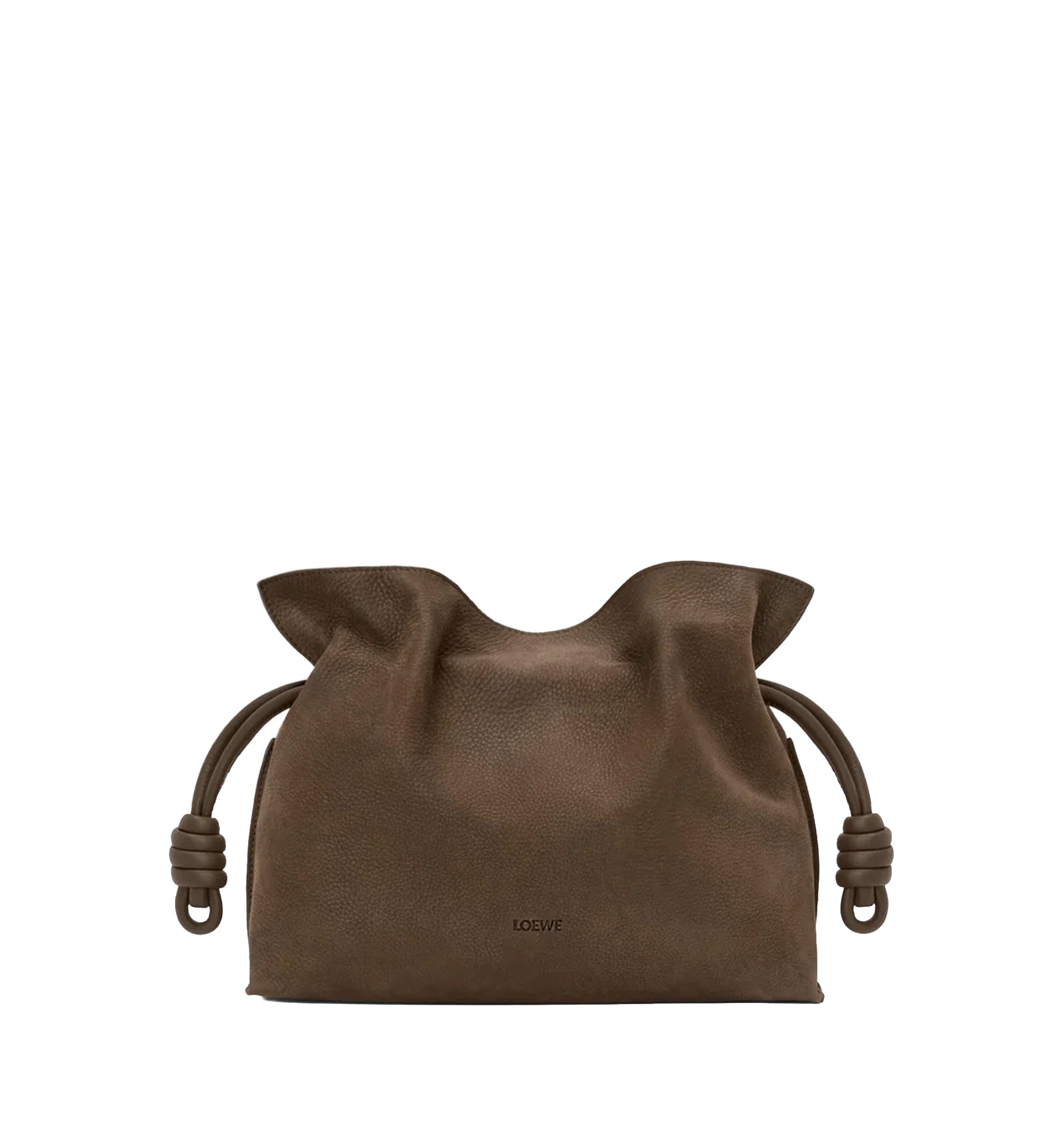 Medium Flamenco Clutch In Grained Nubuck