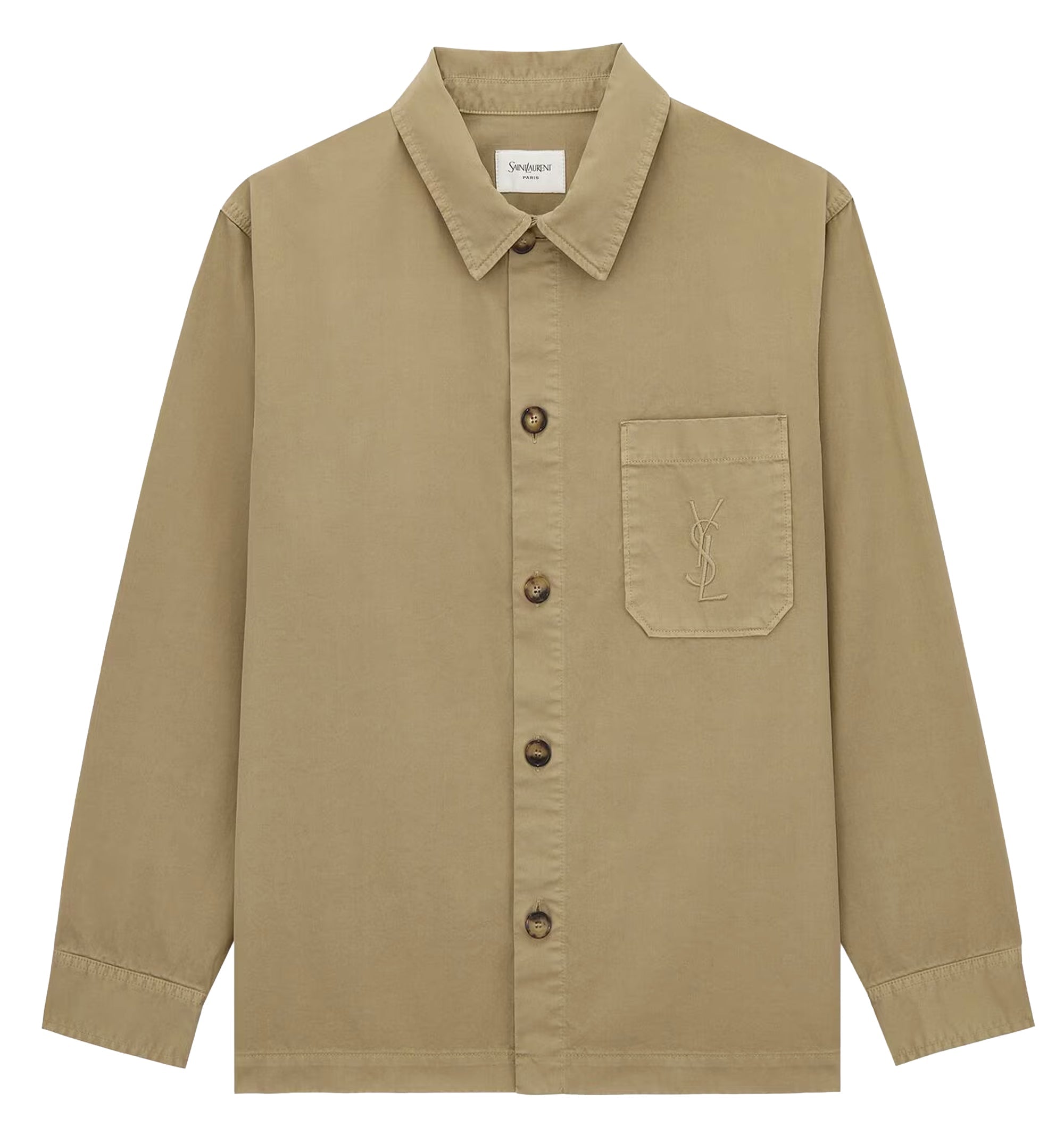 Cassandre Overshirt In Cotton Linen Gabardine
