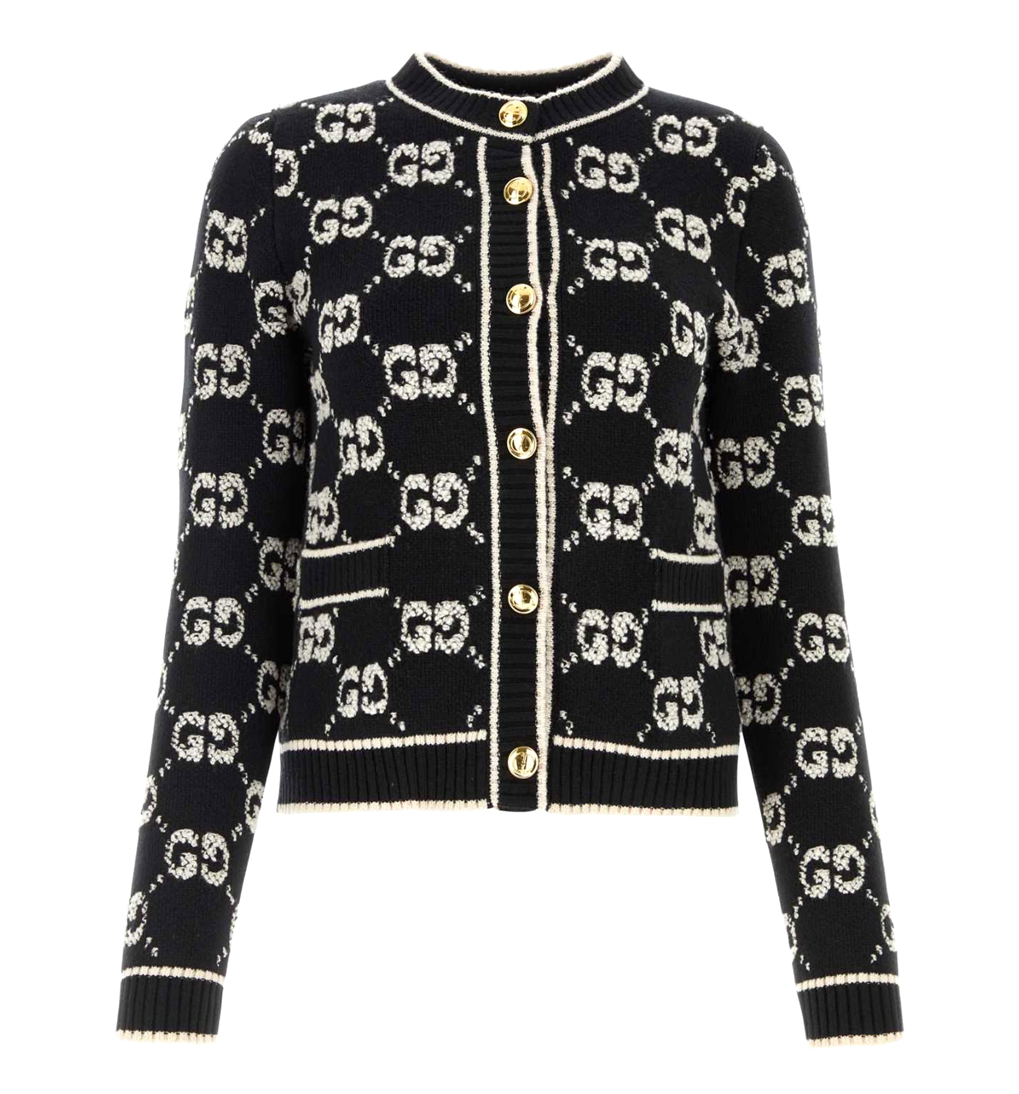 GG Wool Bouclé Jacquard Cardigan
