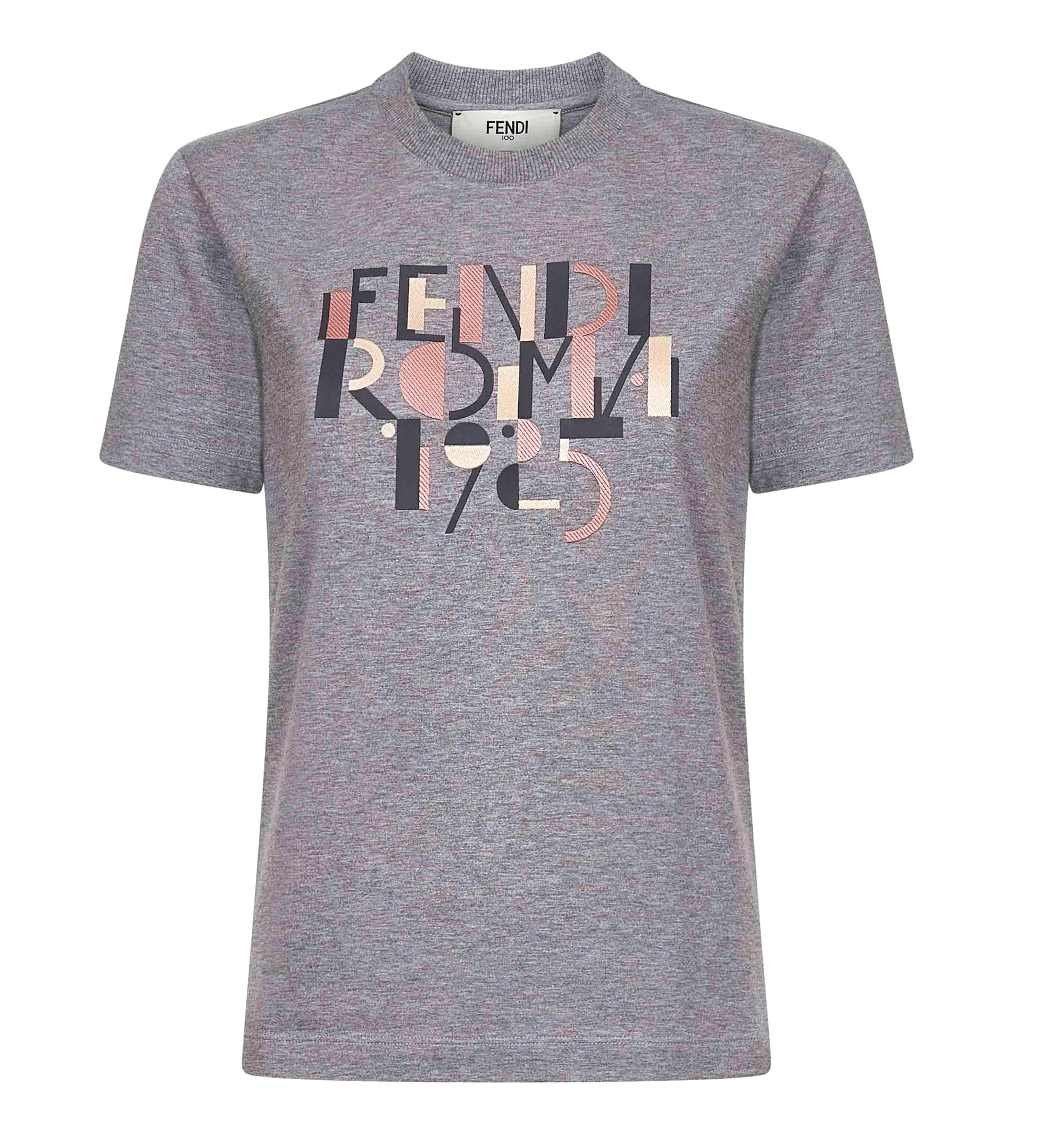 Gray Mélange Cotton T-Shirt