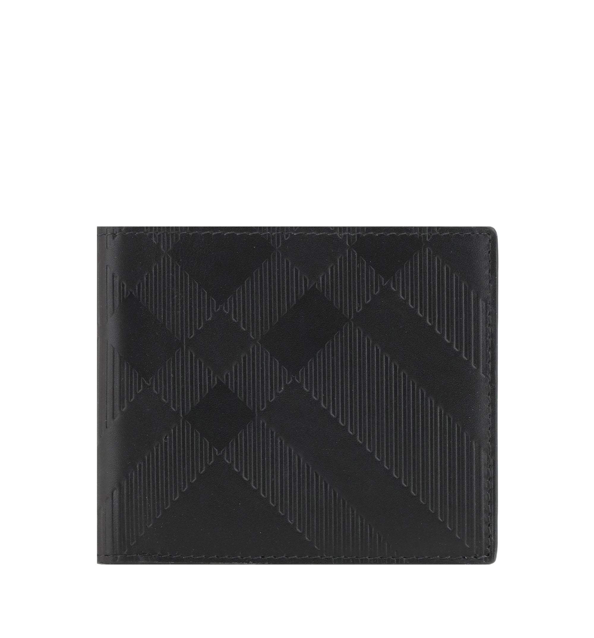 Embossed Check Bifold Wallet