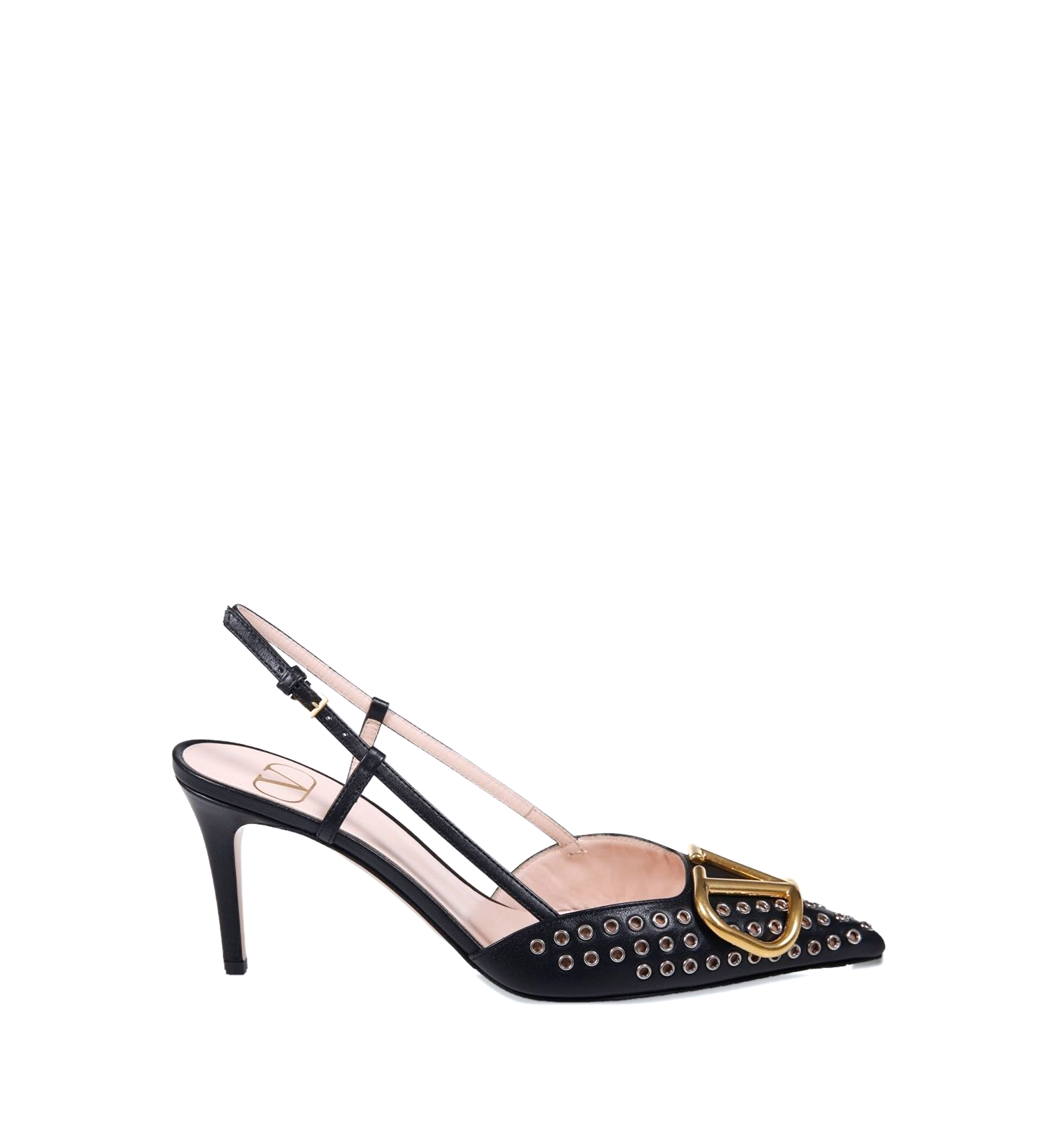 Rockstud Caged Flat Slide Sandal