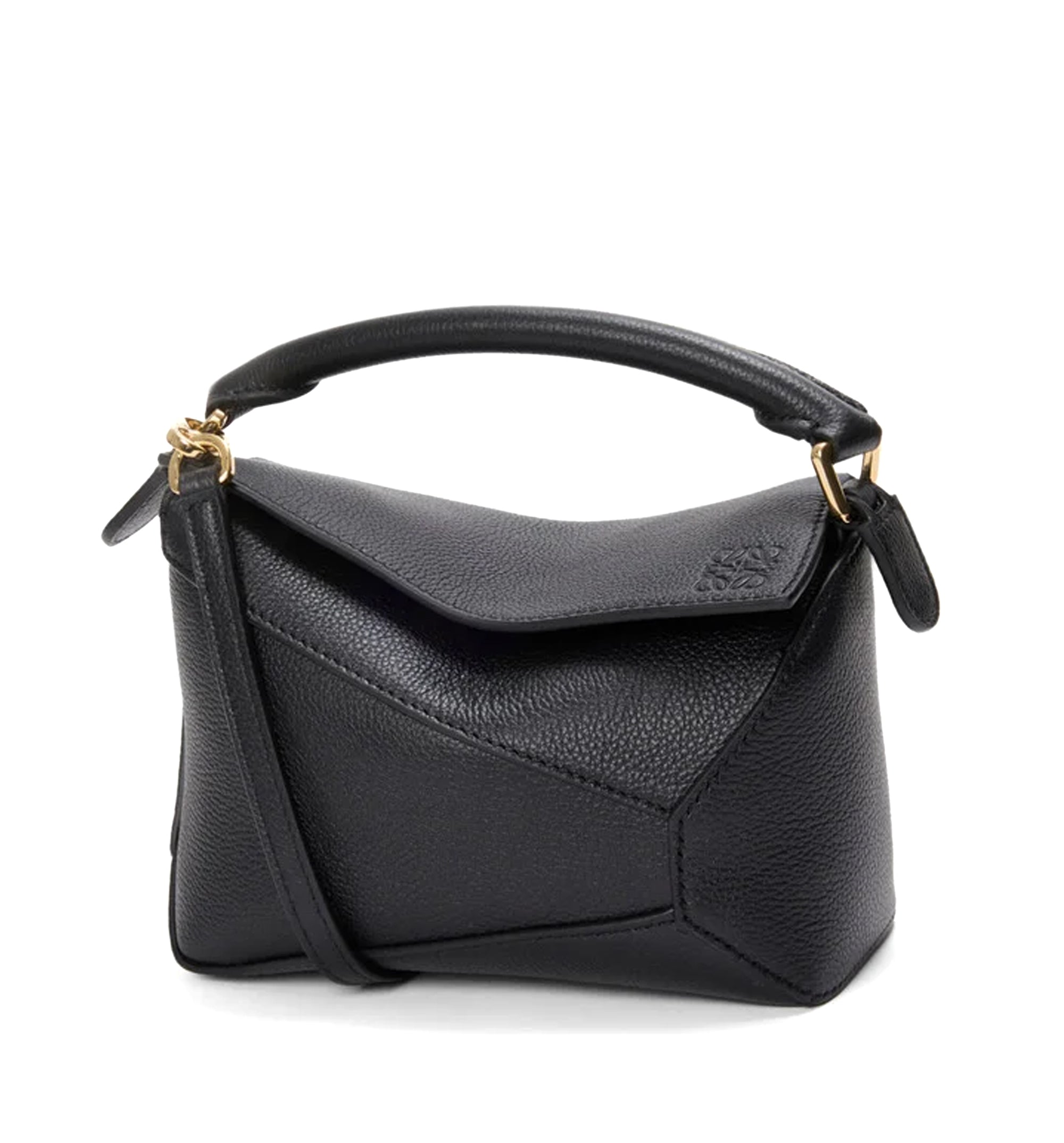 Mini Puzzle Edge Bag In Soft Grained Calfskin