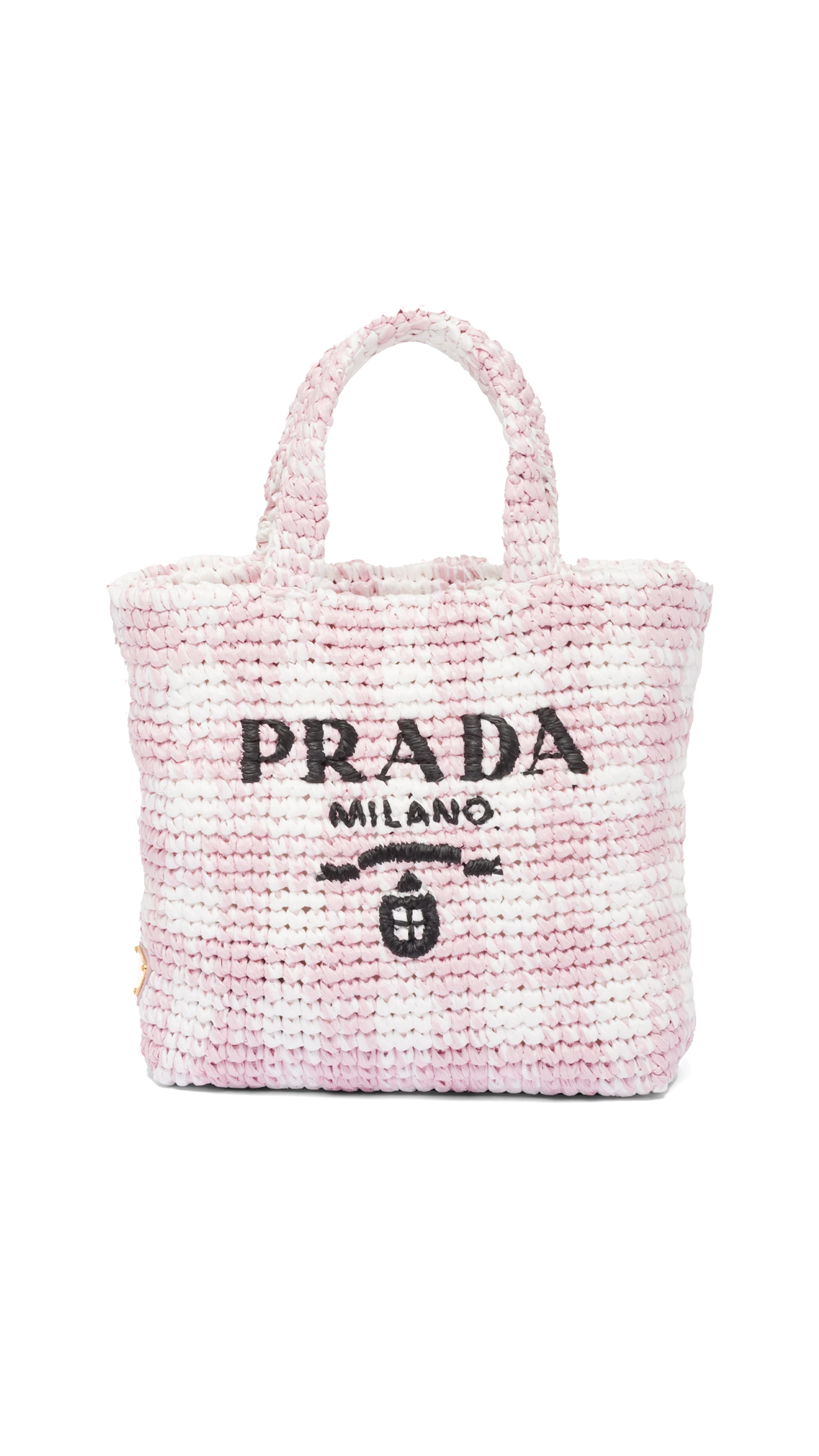 Shop Prada Small Crochet Tote Bag