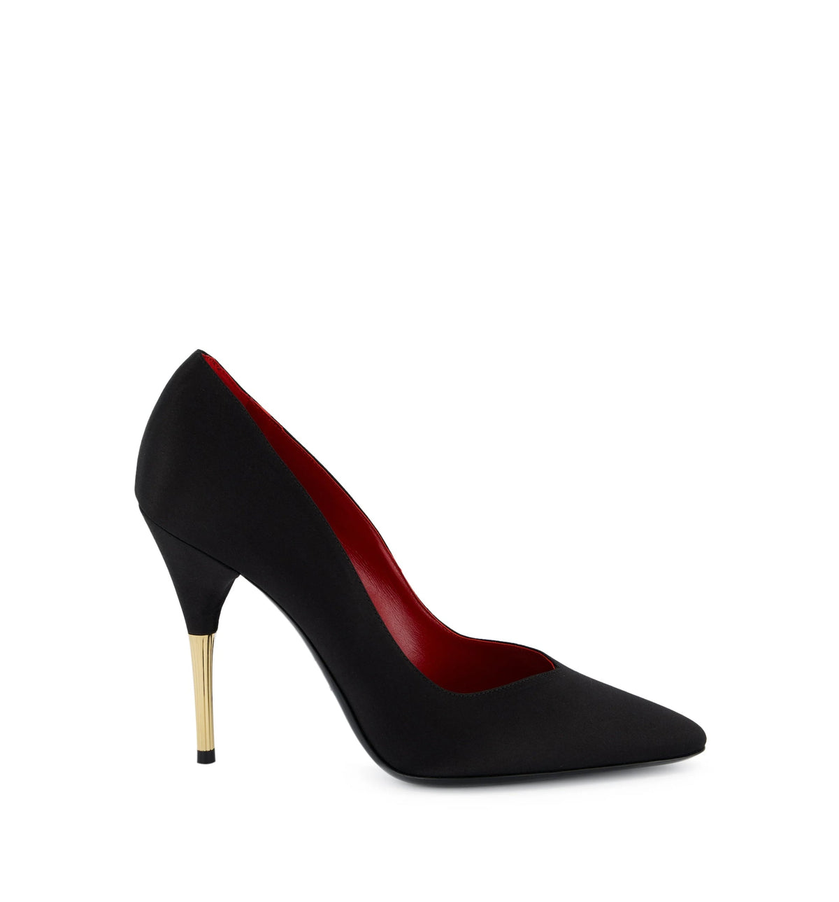Black Satin Pumps