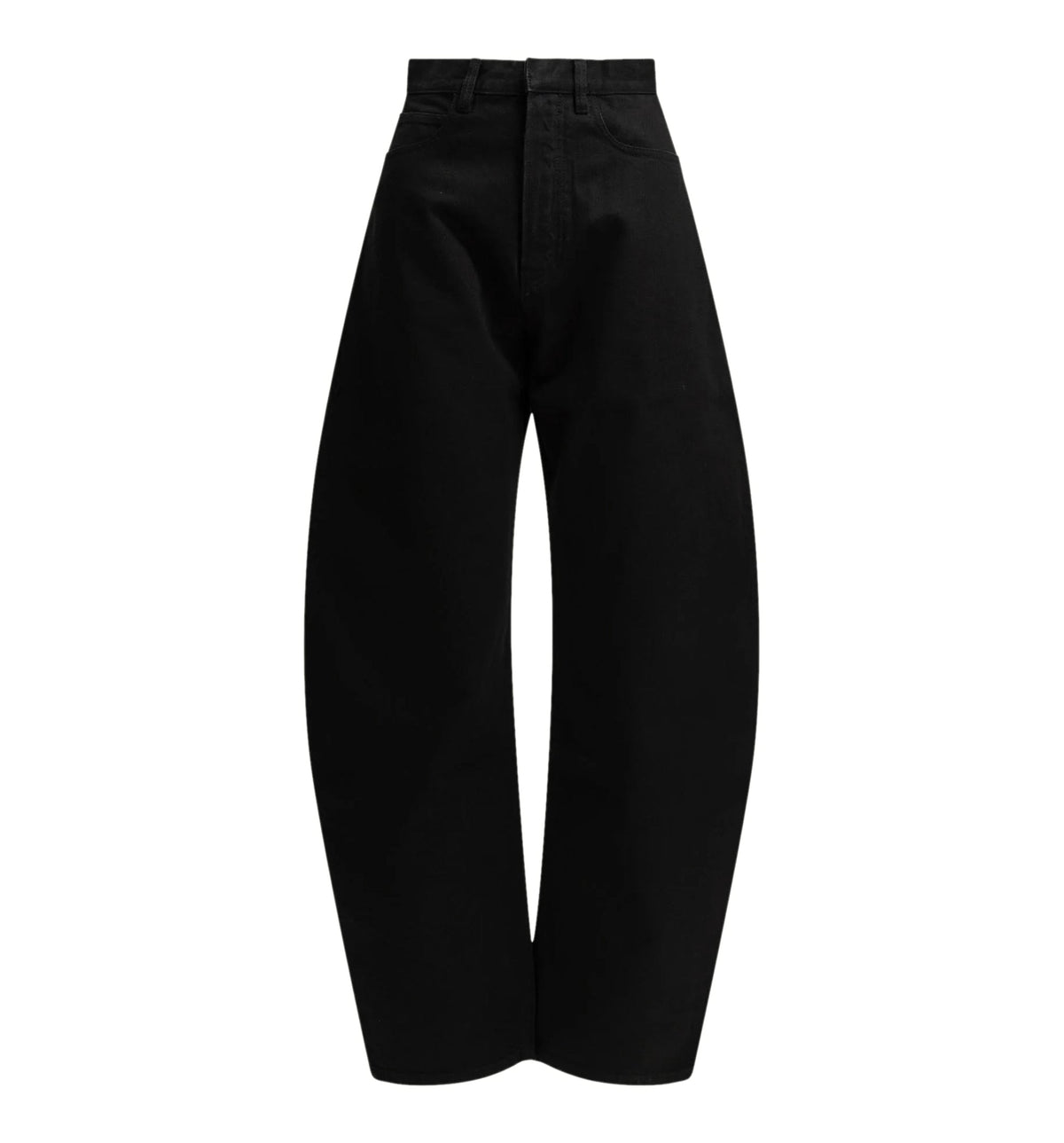 "Round" Wide-Leg Jeans