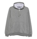 Cotton, cashmere and silk French terry double cloth hooded sweatshirt with zipper
