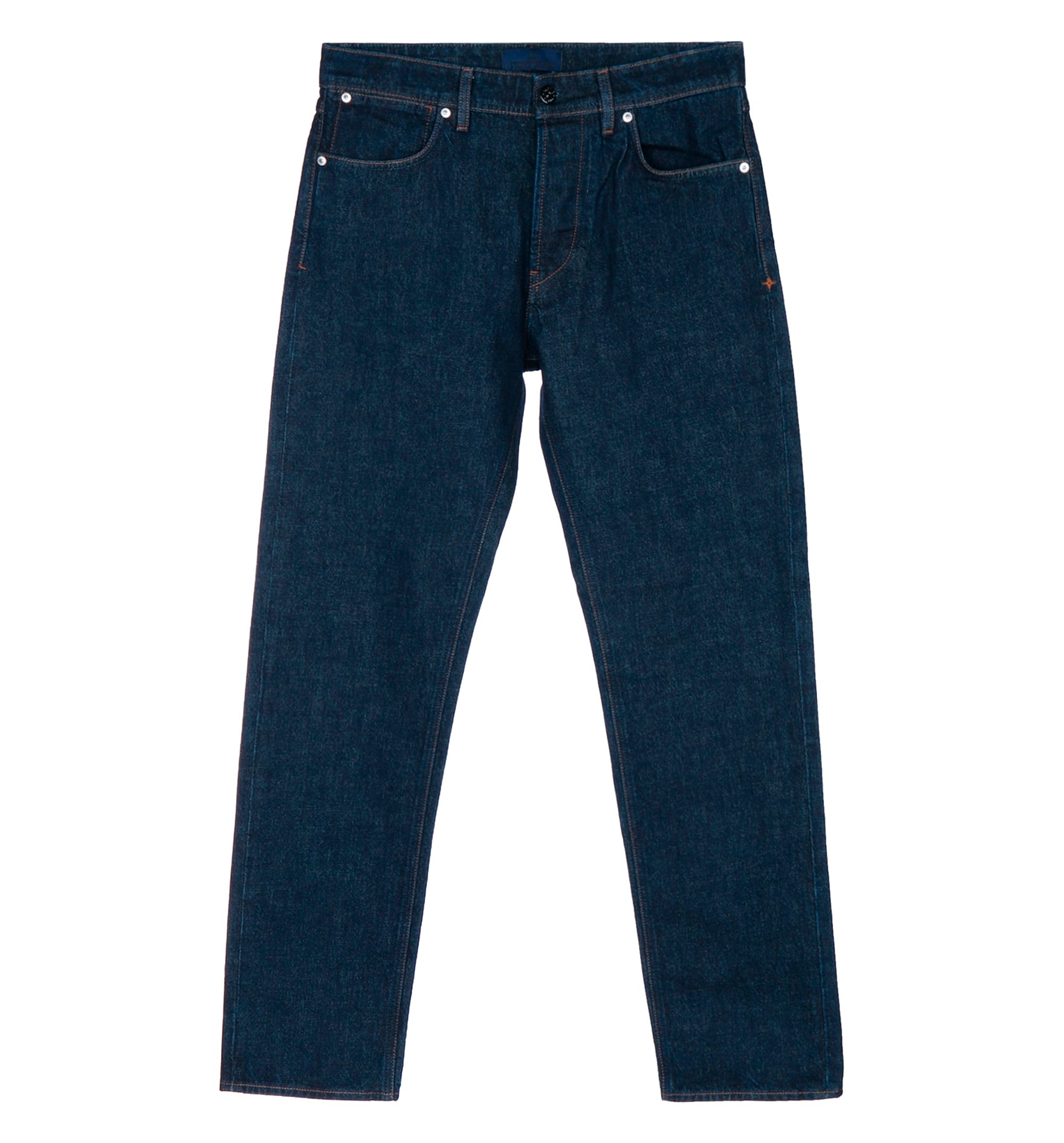 Rinsed Straight Leg Denim Jeans