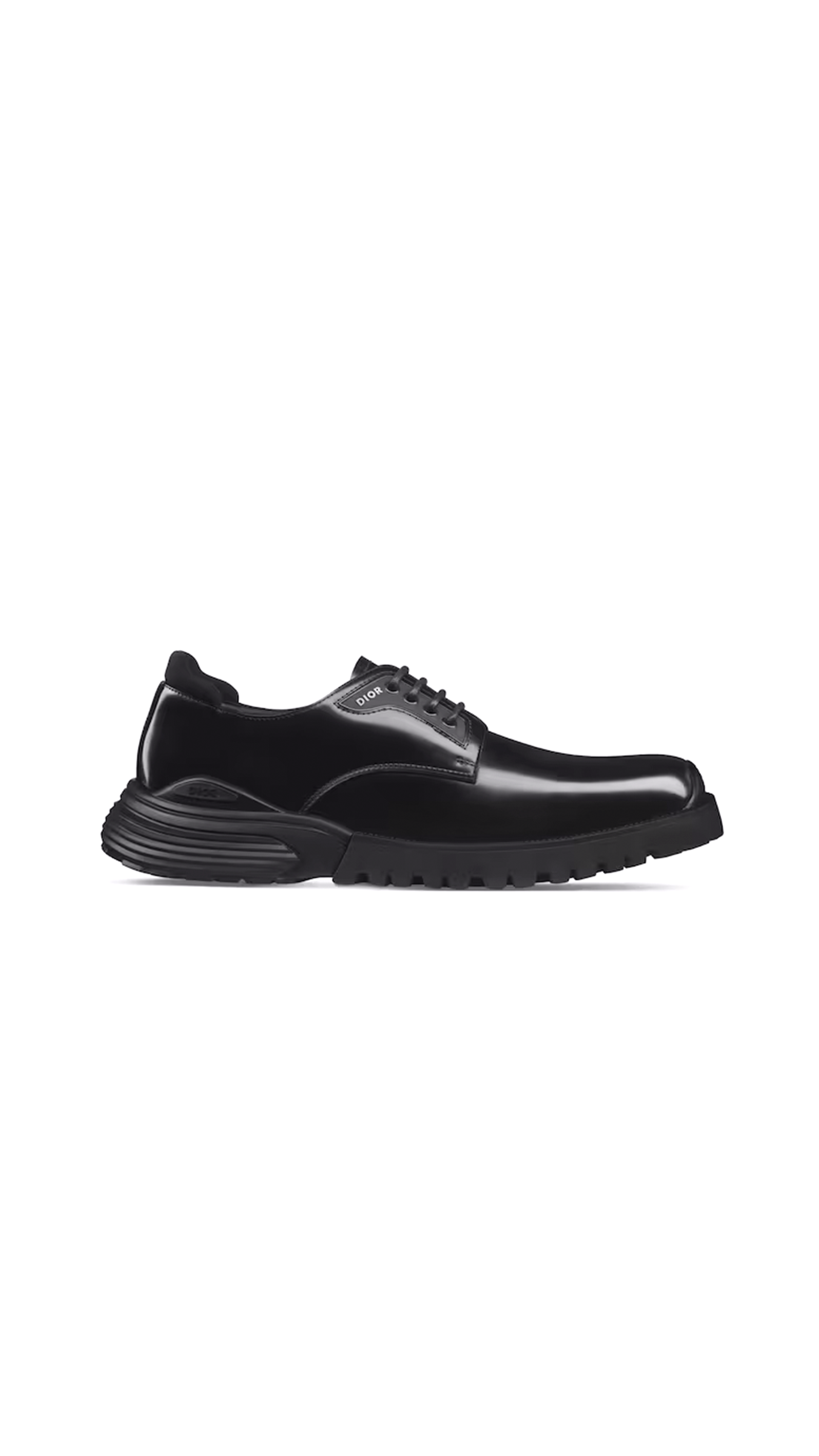 Combat Derby Shoe in Polished Calfskin - Black