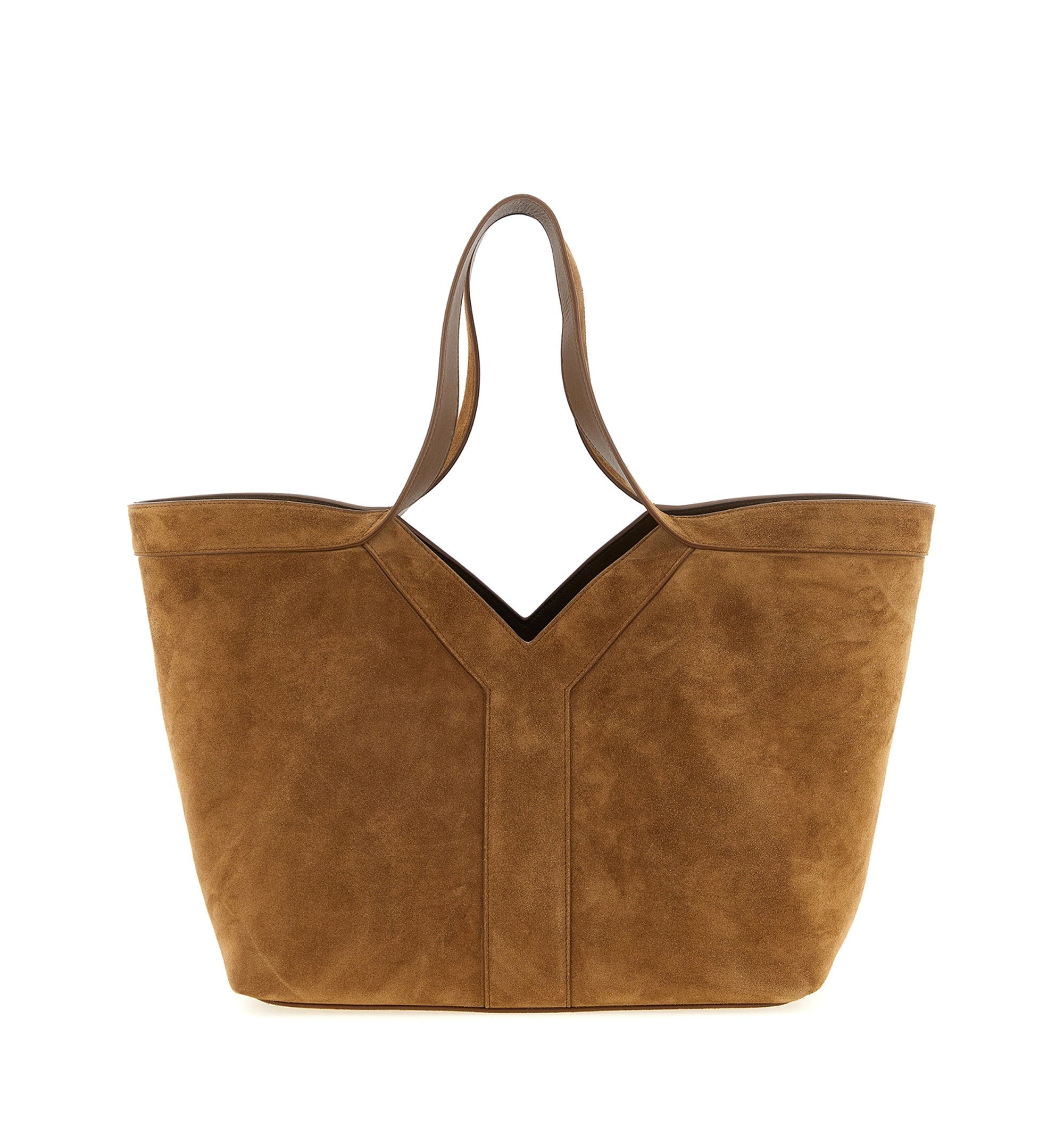 Small Y Tote Bag In Suede