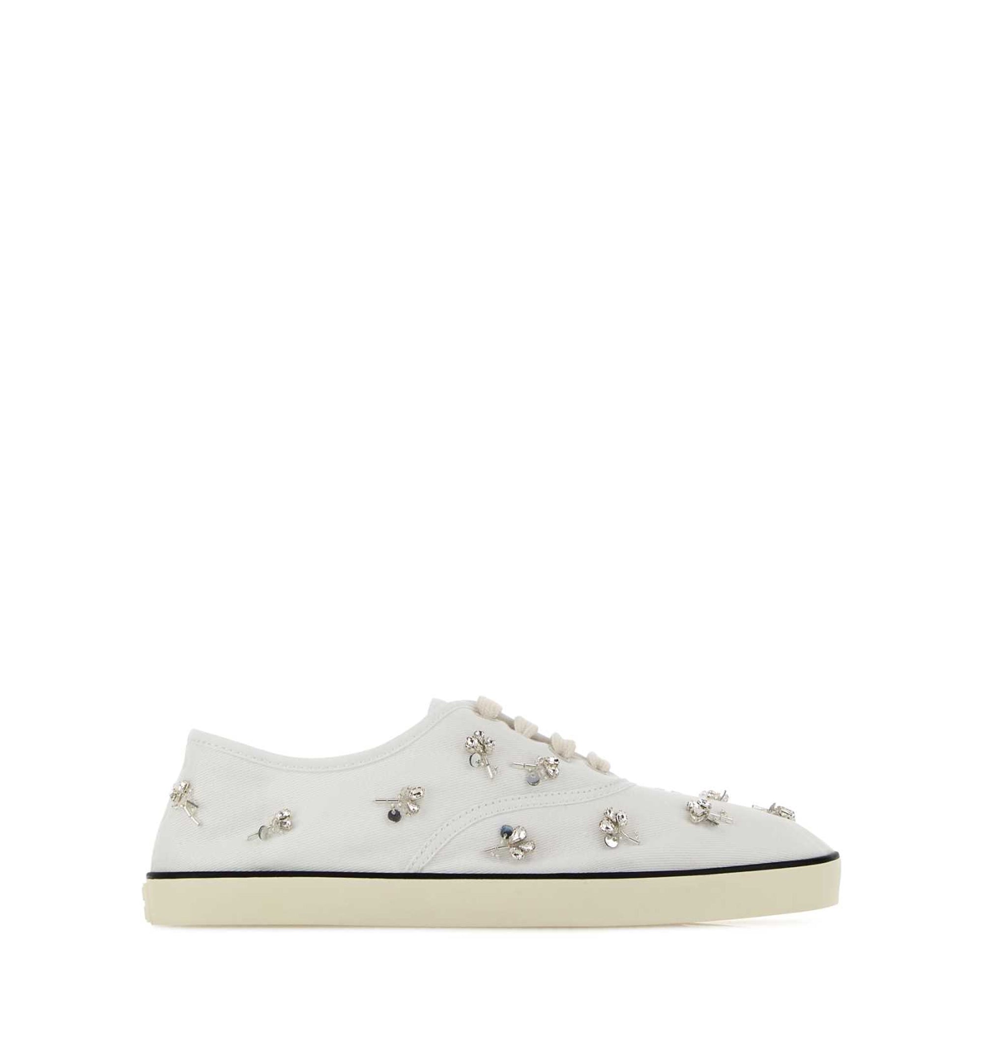 Embroidered Drill Sneakers