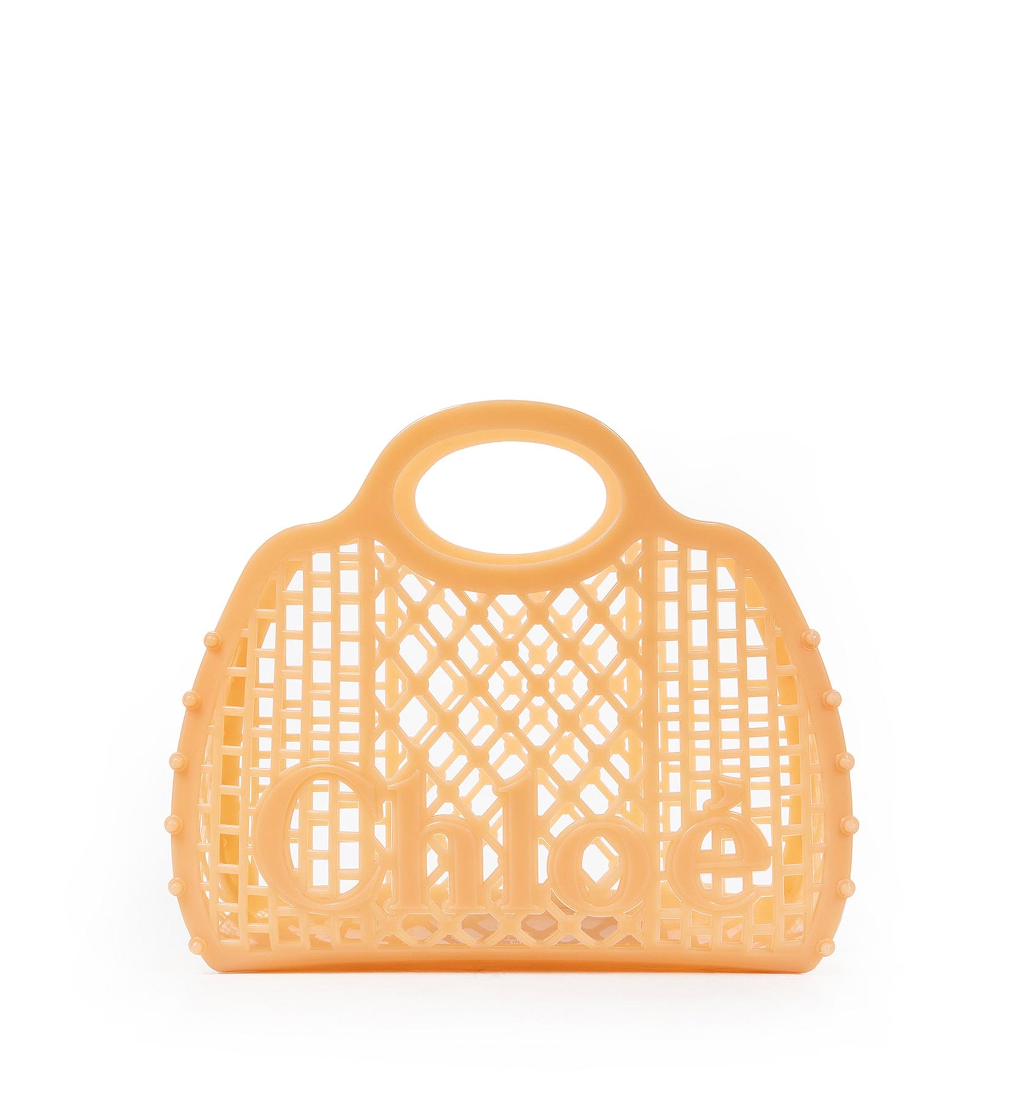 Cage Studded Tote Bag - Beige