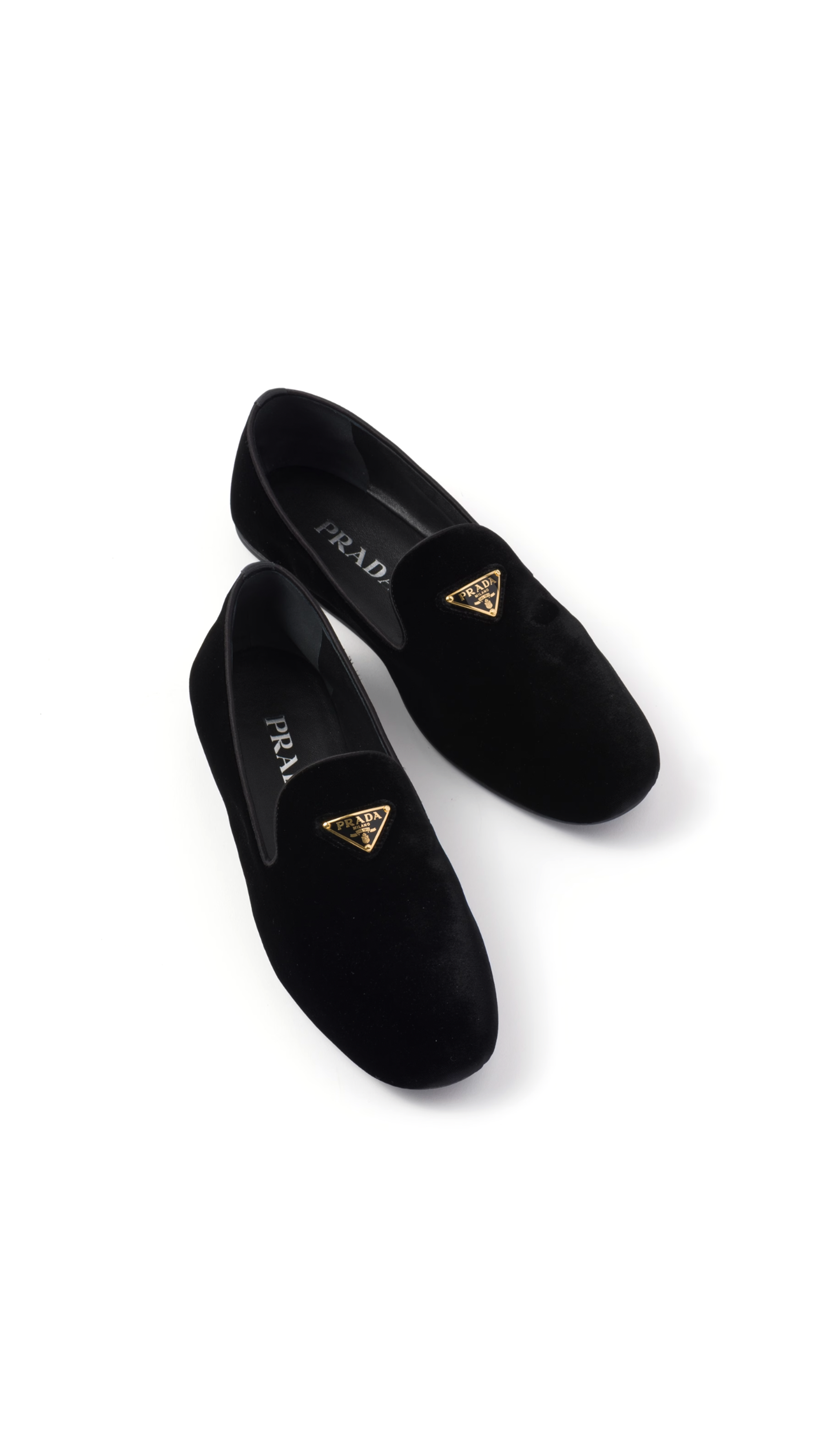 Velvet Loafers - Black