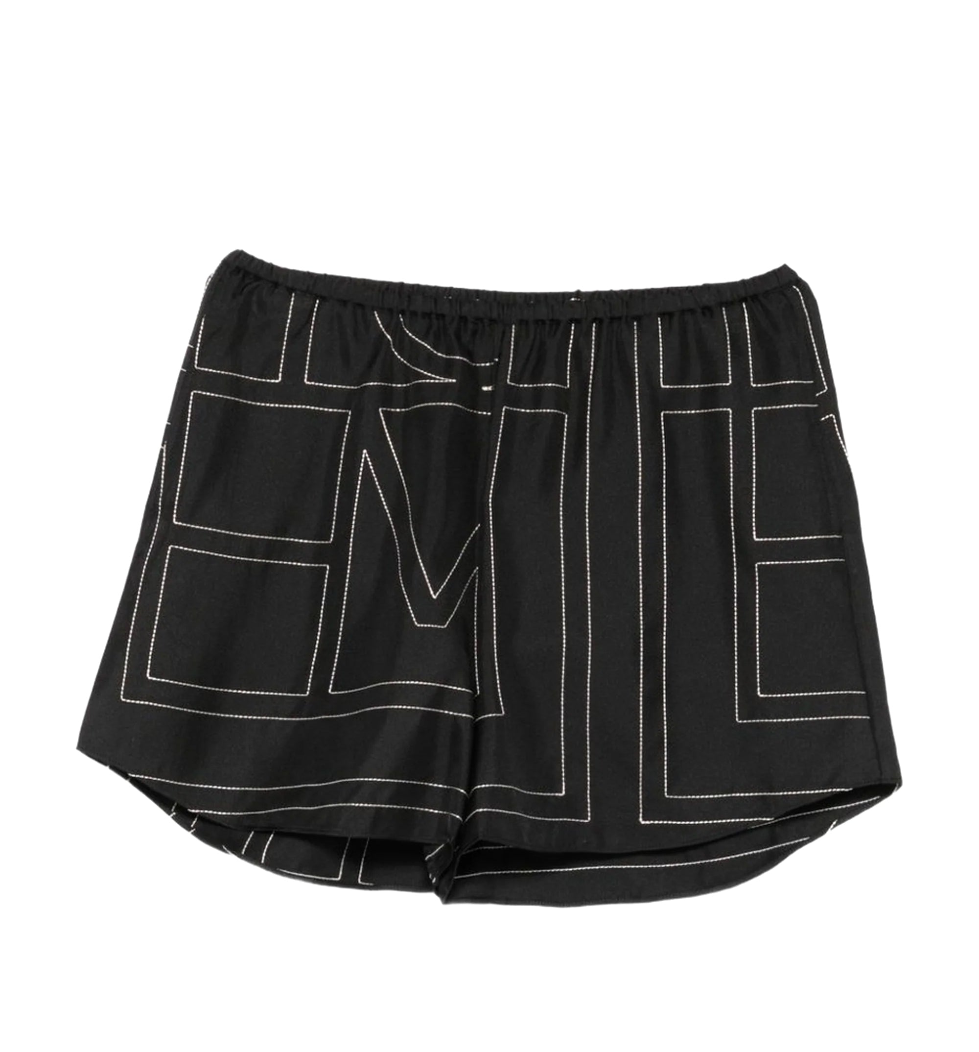 Monogram Silk Pajama Shorts