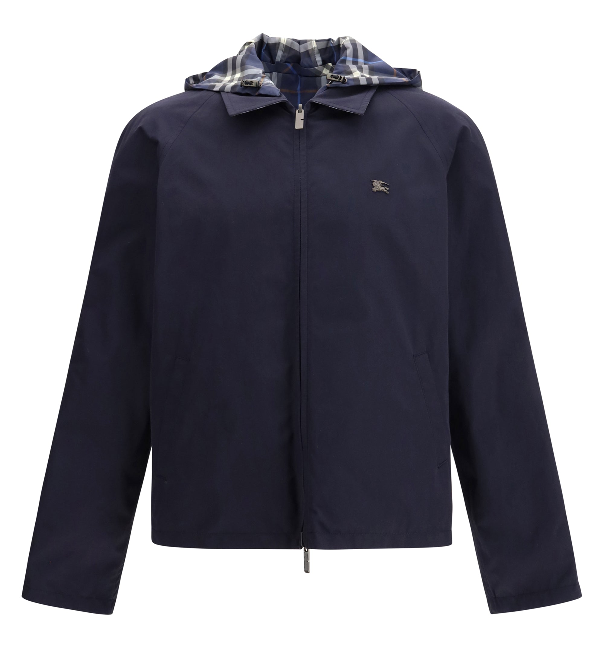 Reversible Check Hooded Jacket