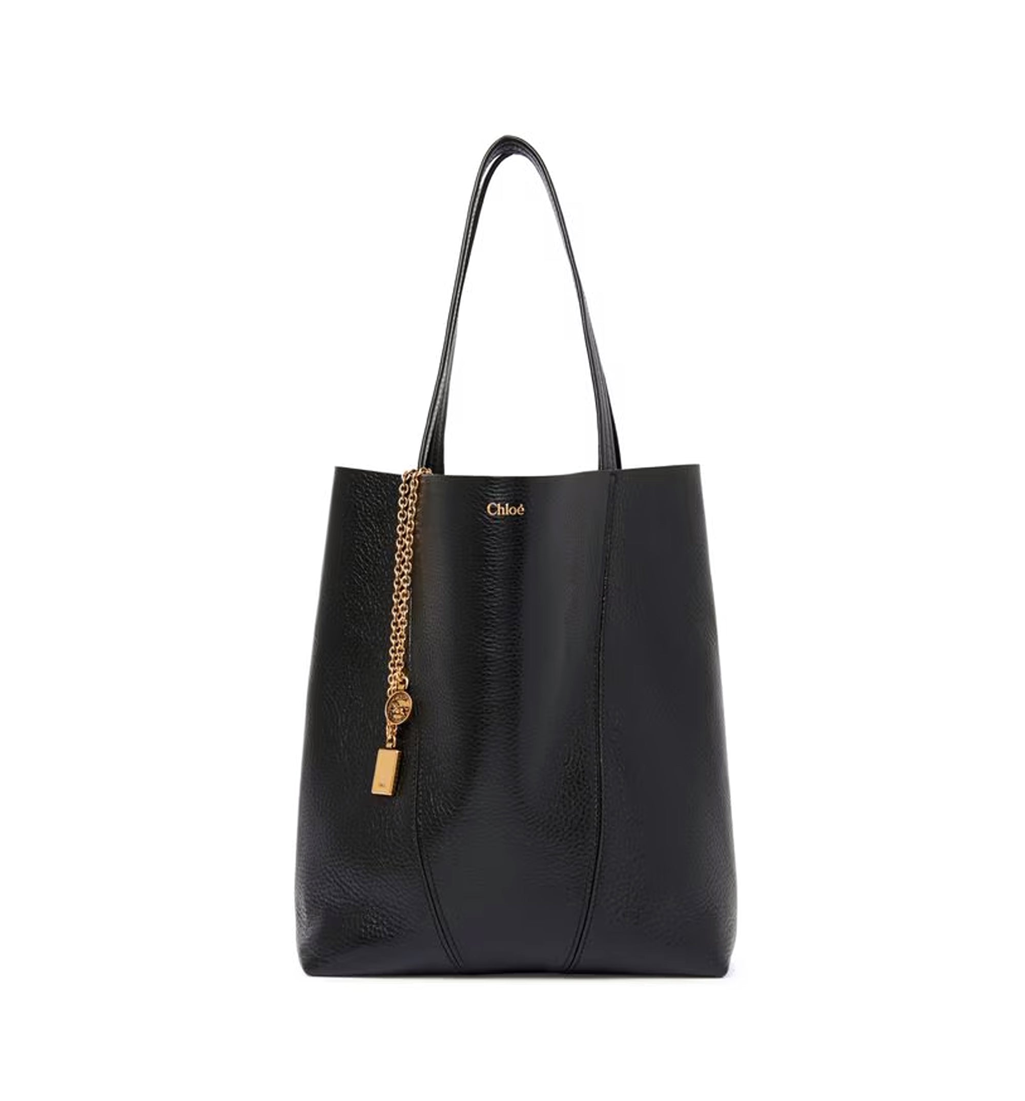 Chloé Spin Tote Bag in Grained Leather