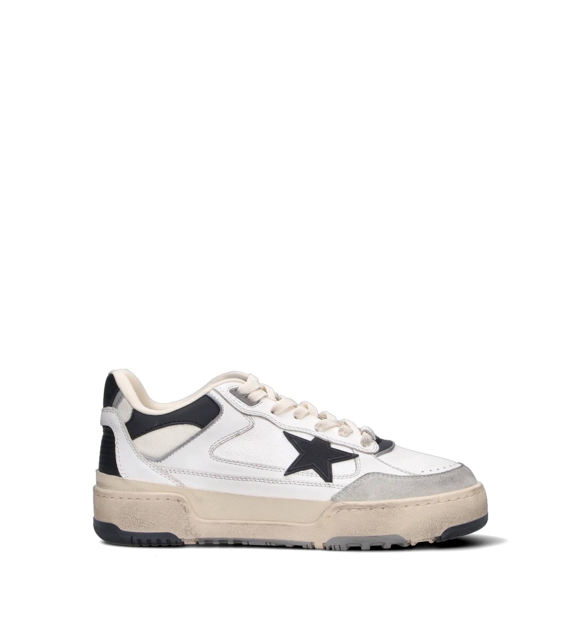 Women’s Forty2 with Grey Star and White Leather Heel Tab
