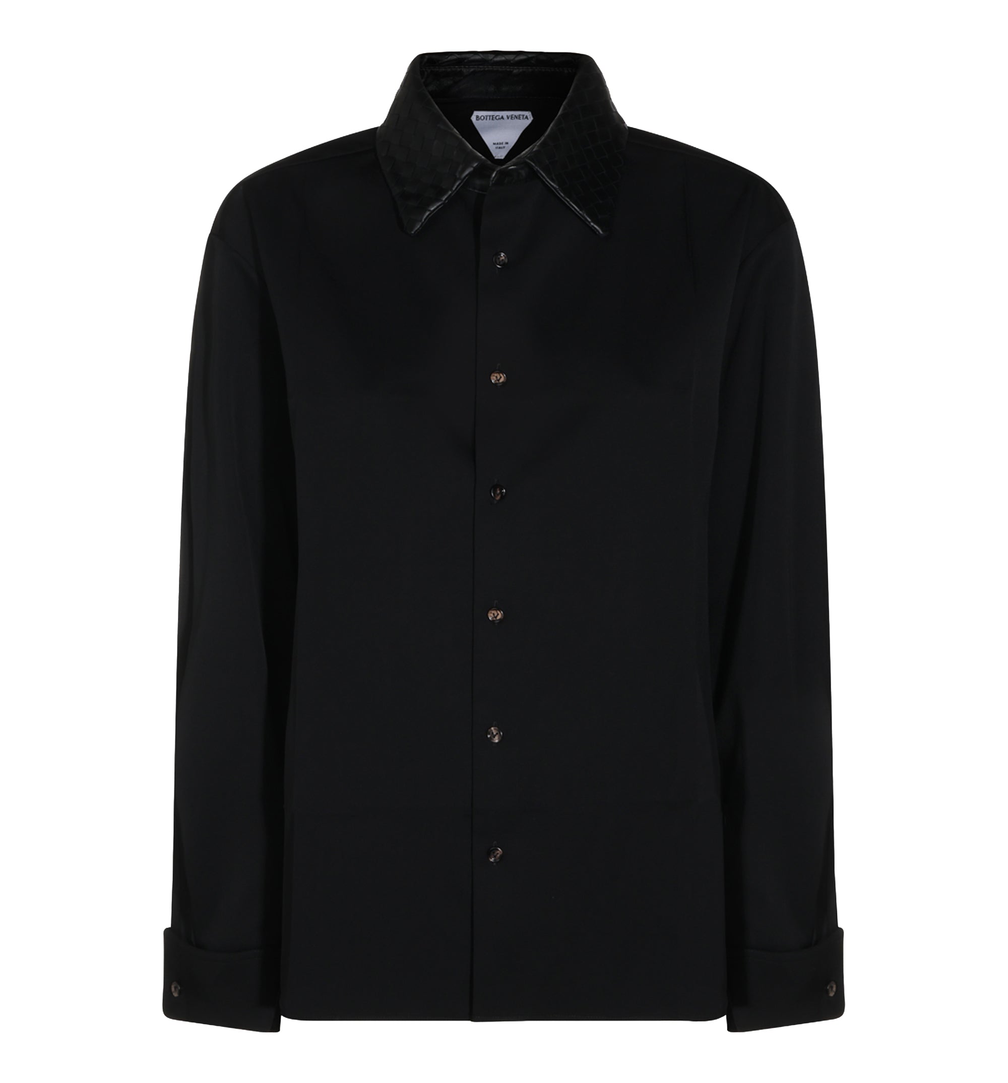 Intrecciato Leather Shirt