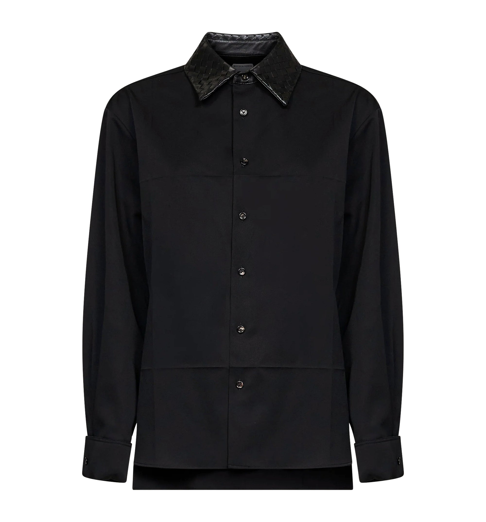 Intrecciato Leather Shirt