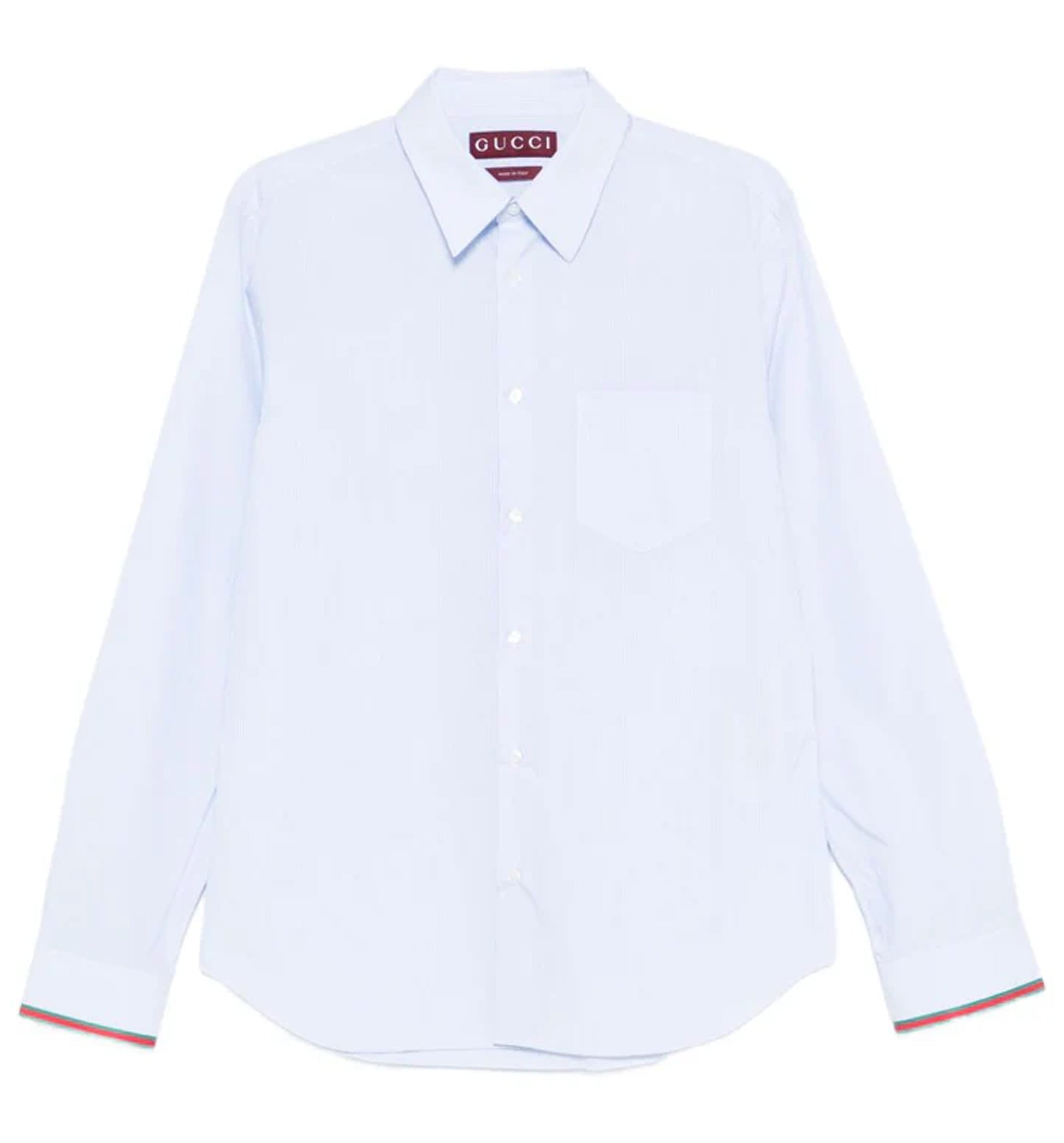 Striped Cotton Shirt With Web