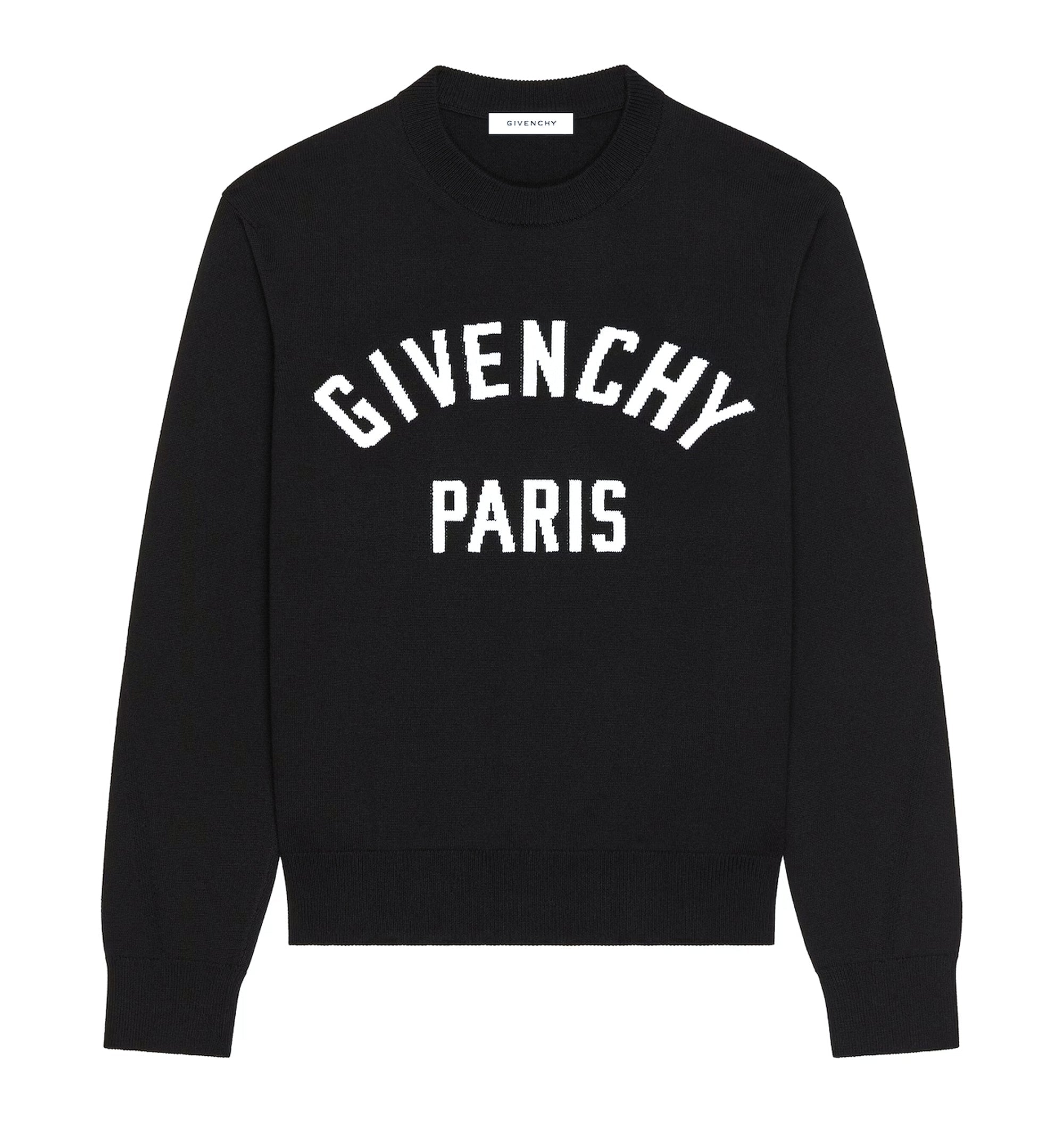 Couture Seam Sweater In Knit With Givenchy Paris Detail