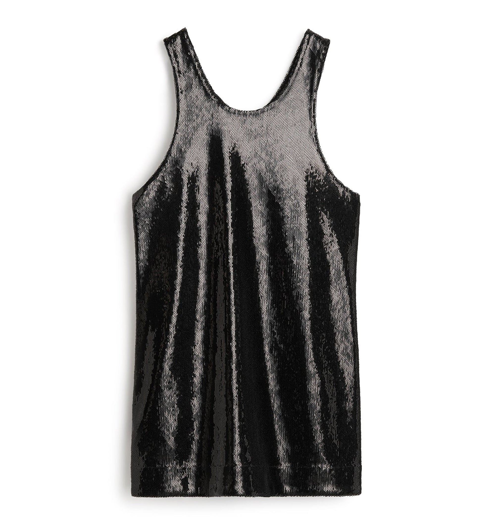 Curved Sequin Tank
