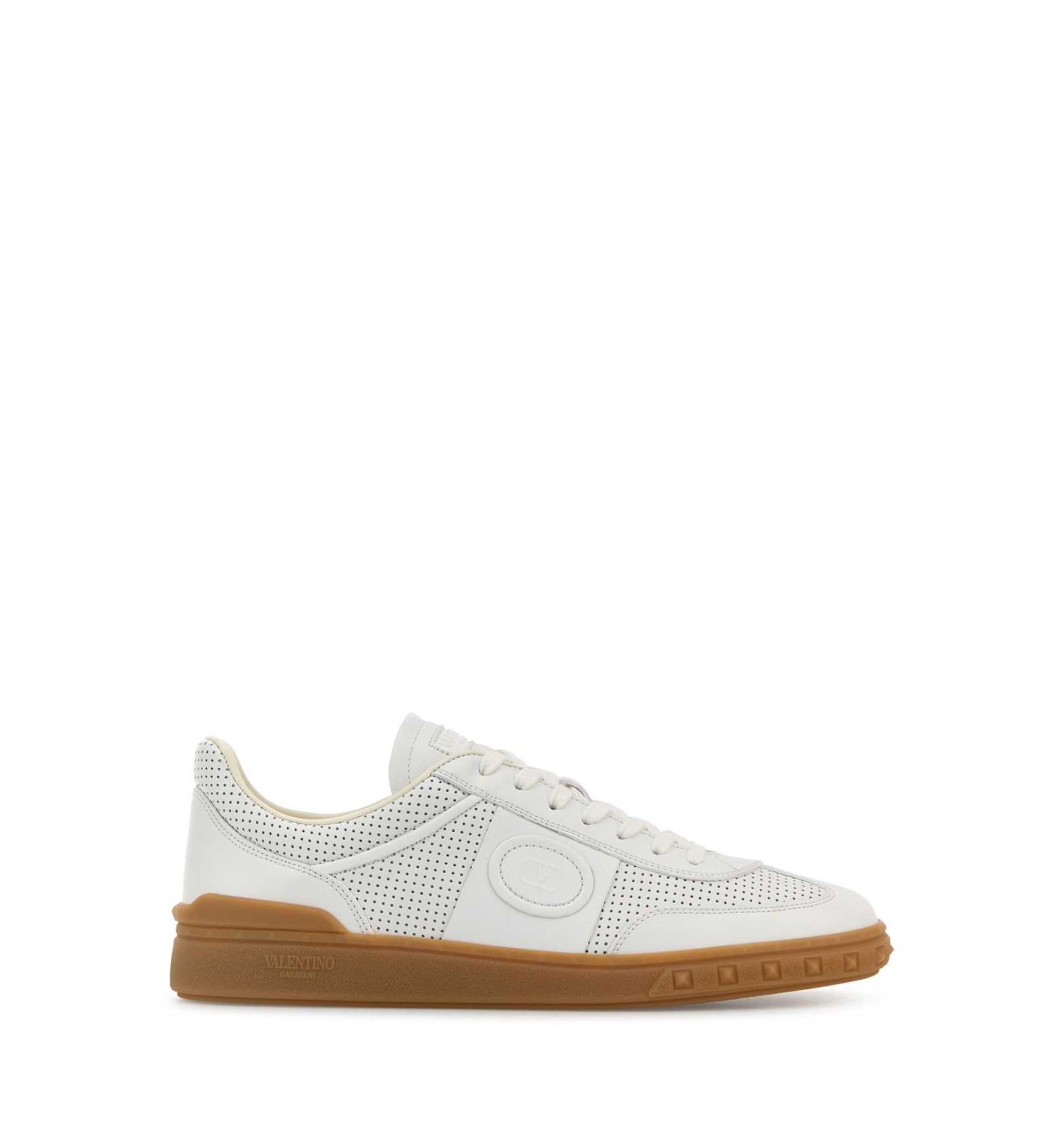 Upvillage Low-Top Sneaker in Perforated Nappa Leather